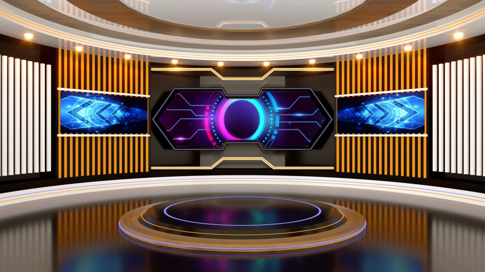 Virtual Set 3D model_5