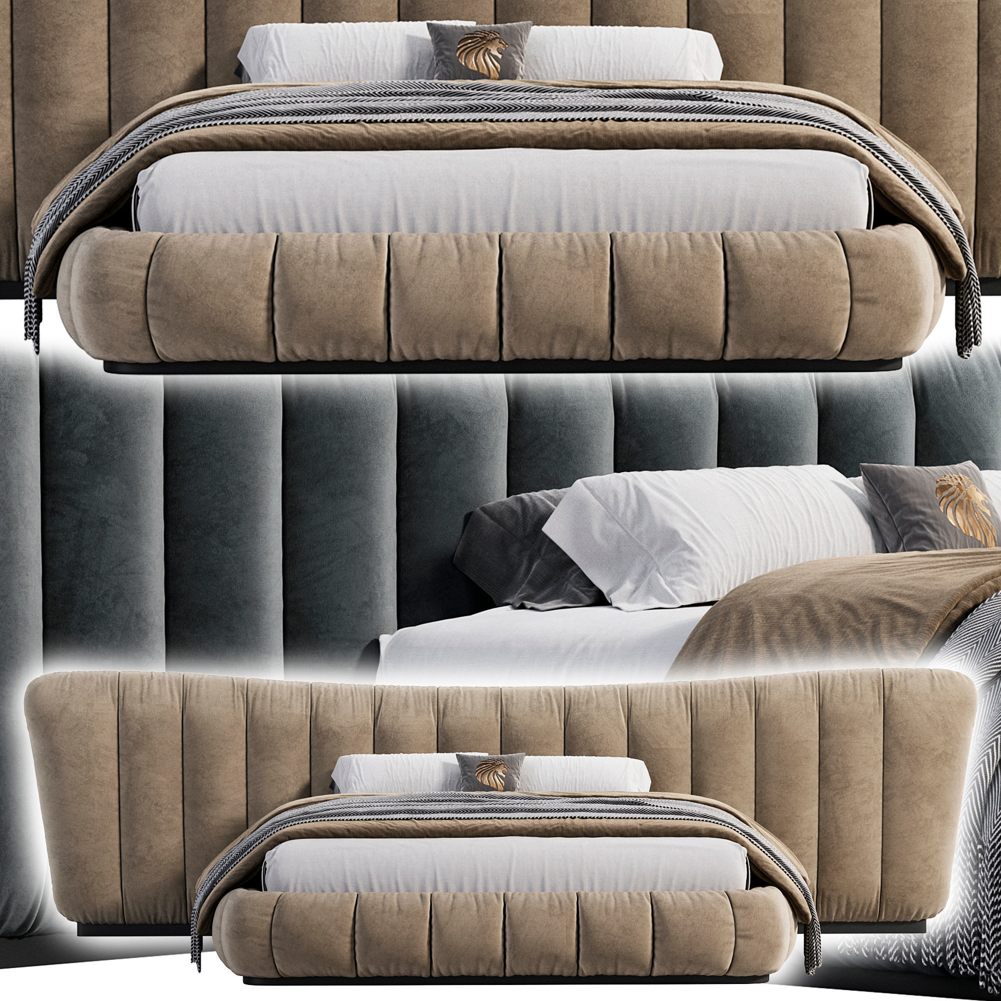 Lifetime bed by Giorgio Collection 3D model_3