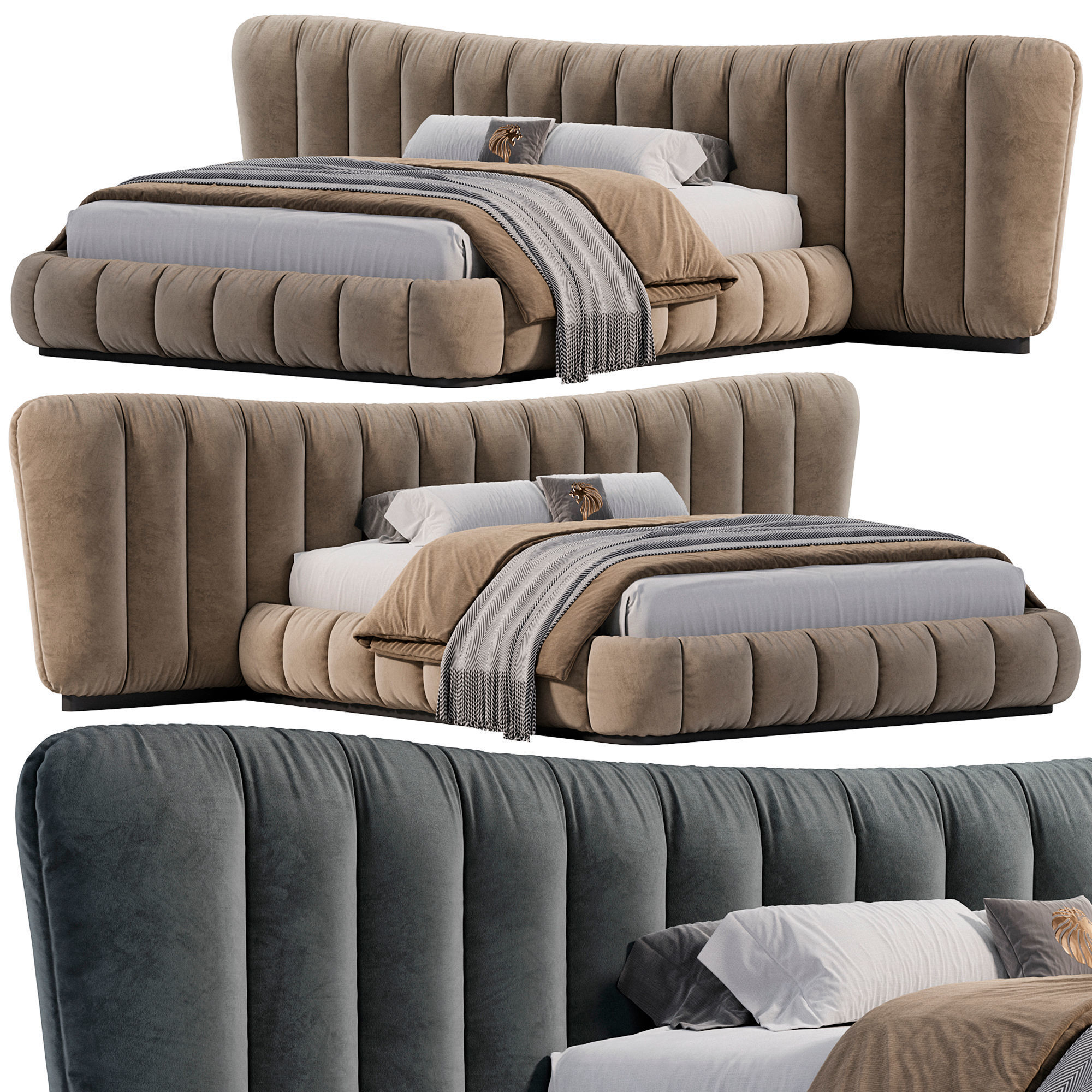 Lifetime bed by Giorgio Collection 3D model_1