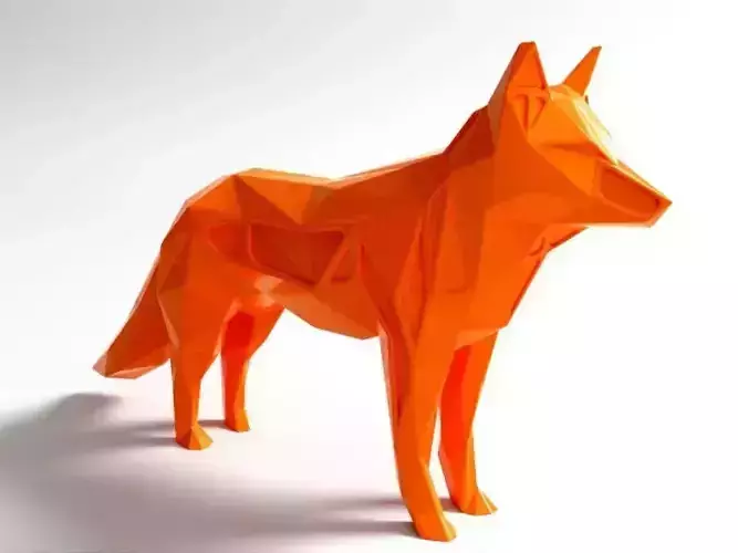 Polygon Fox  3D print model