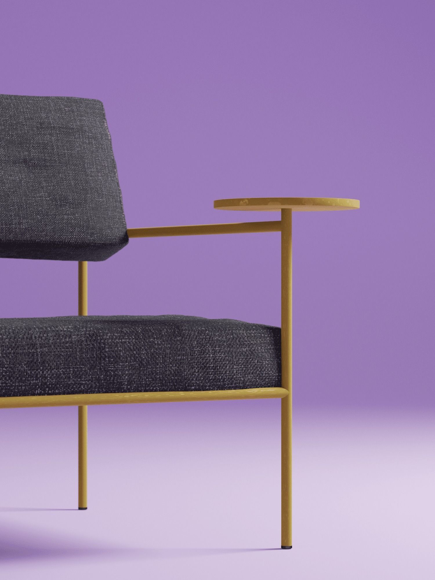 Akaya Lounge Chair 3D Model 3D model_6