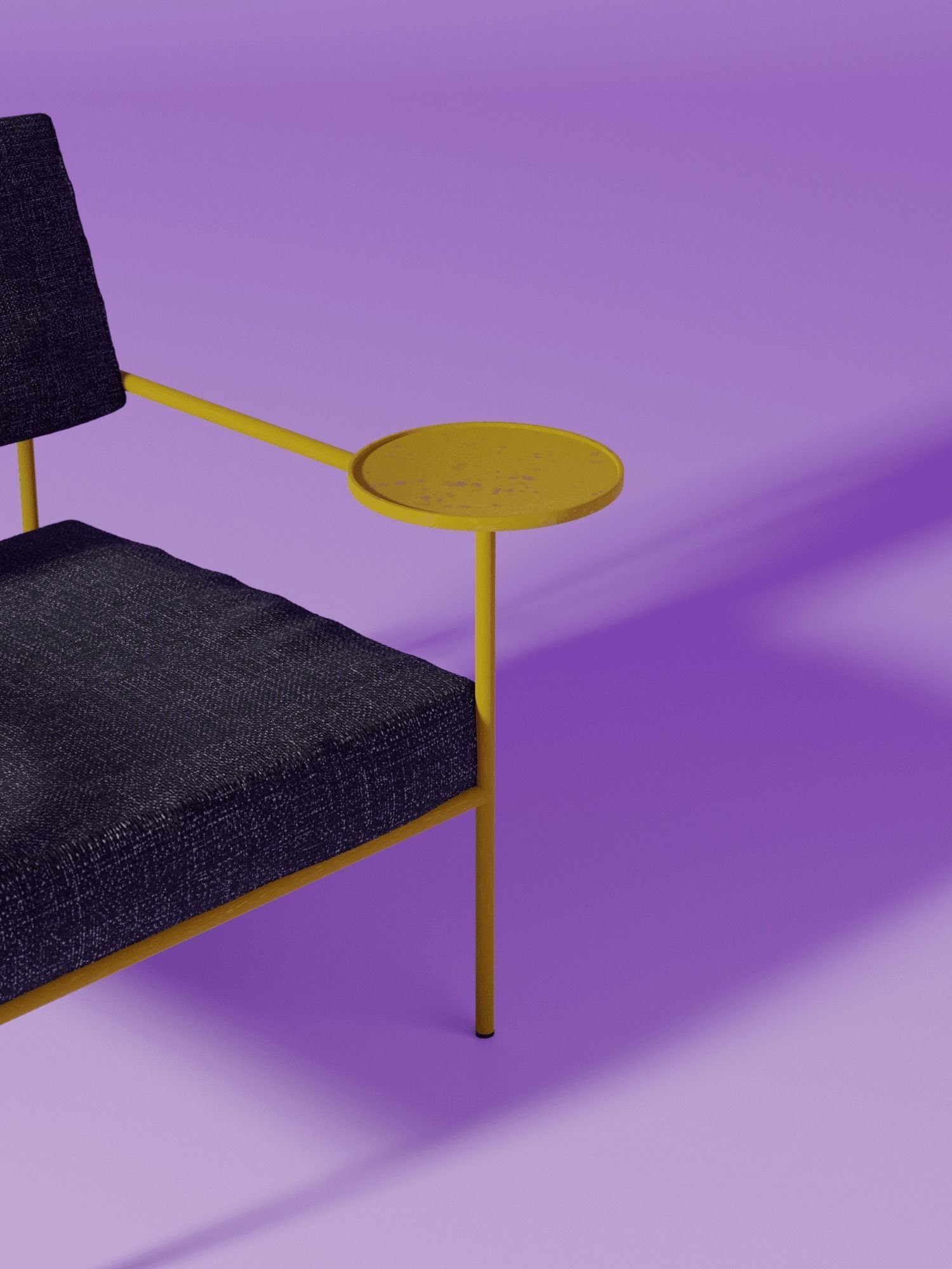 Akaya Lounge Chair 3D Model 3D model_4