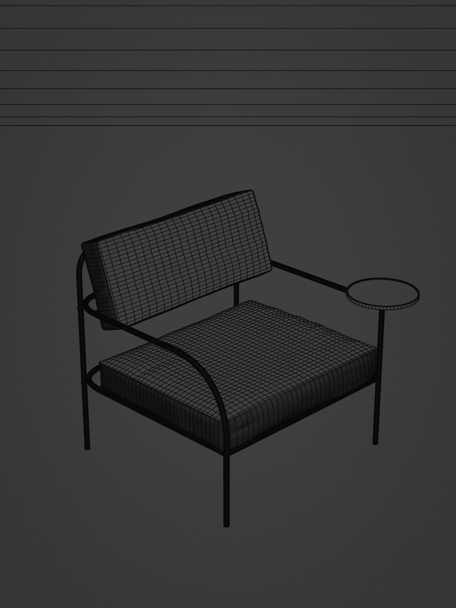 Akaya Lounge Chair 3D Model 3D model_3