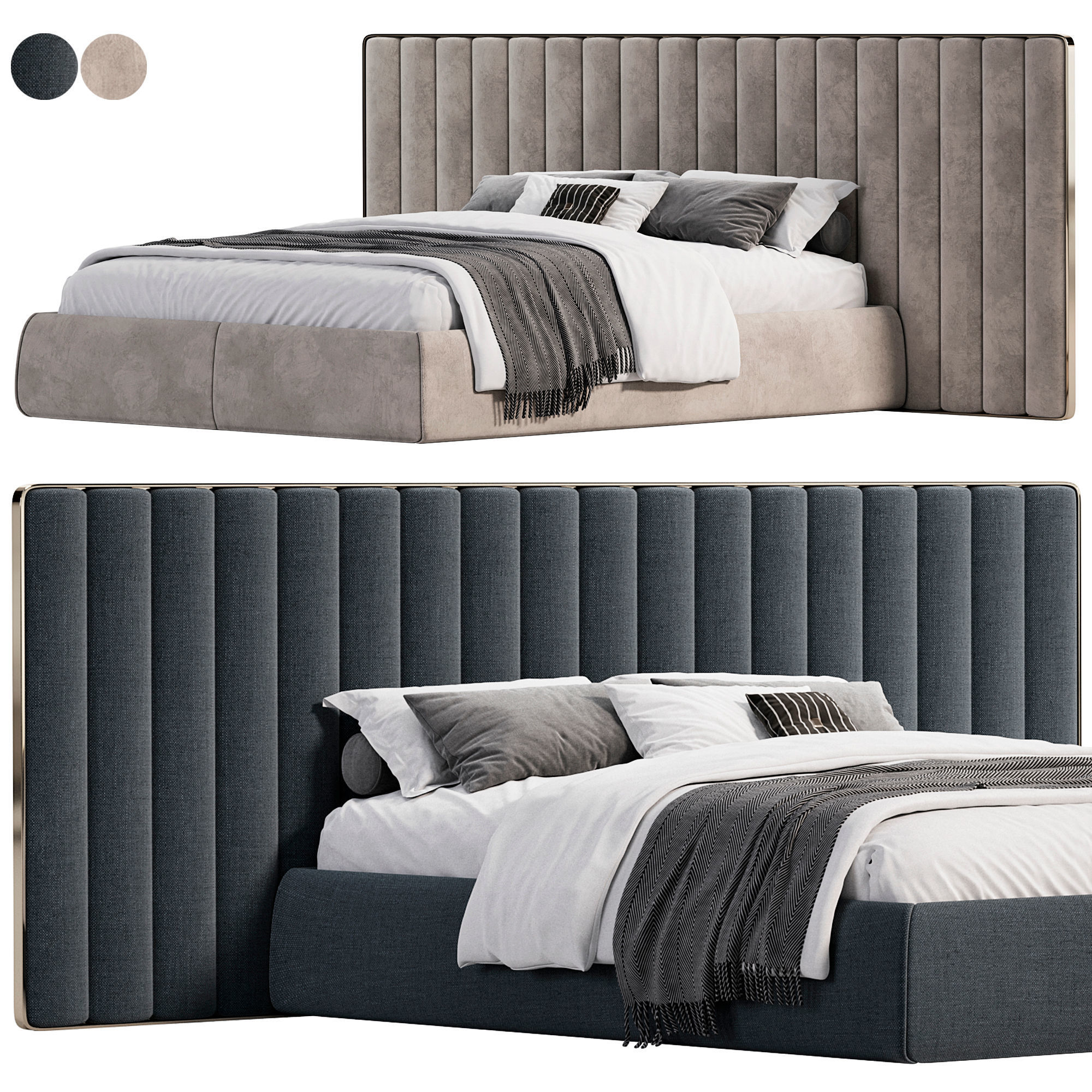 Douglas bed by SM Living 3D model CGTrader