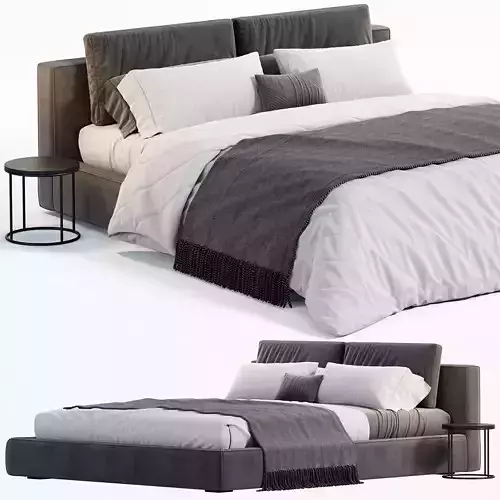 RH Cloud Platform Bed 3D model