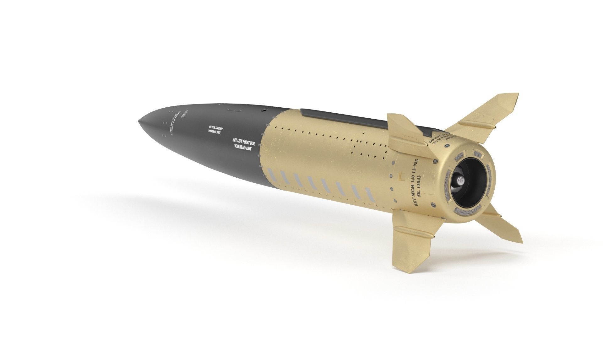 Lockheed Martin Mgm 140 Atacms 2 Tactical Missile 3D model_32