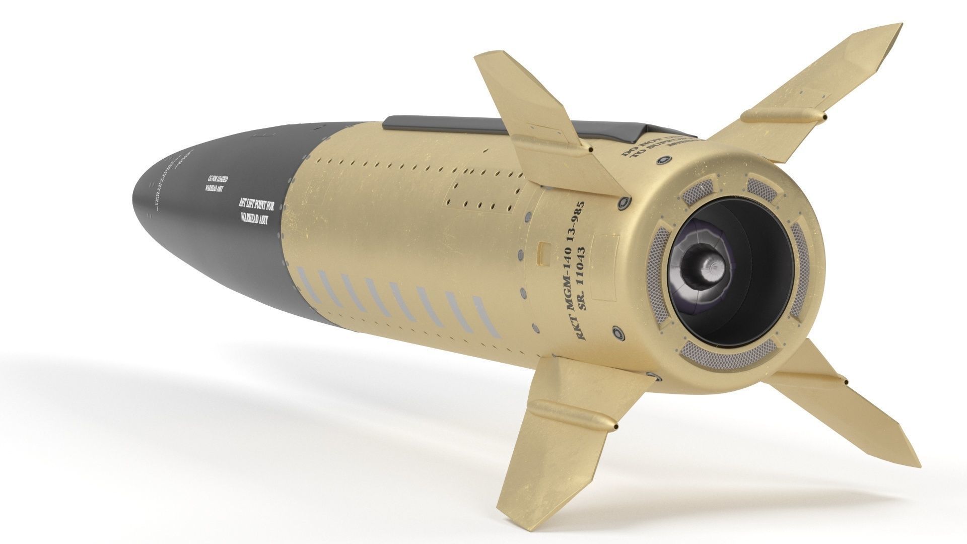 Lockheed Martin Mgm 140 Atacms 2 Tactical Missile 3D model_12