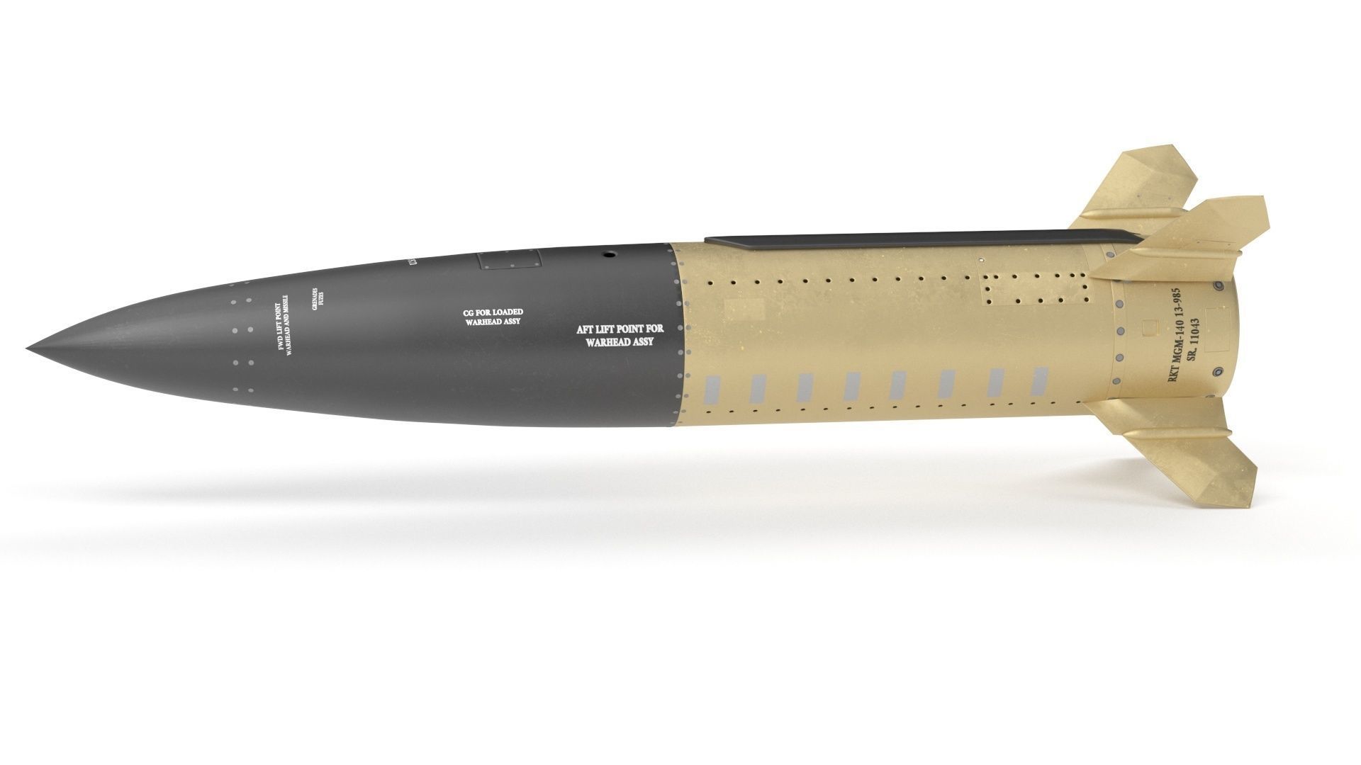 Lockheed Martin Mgm 140 Atacms 2 Tactical Missile 3D model_20