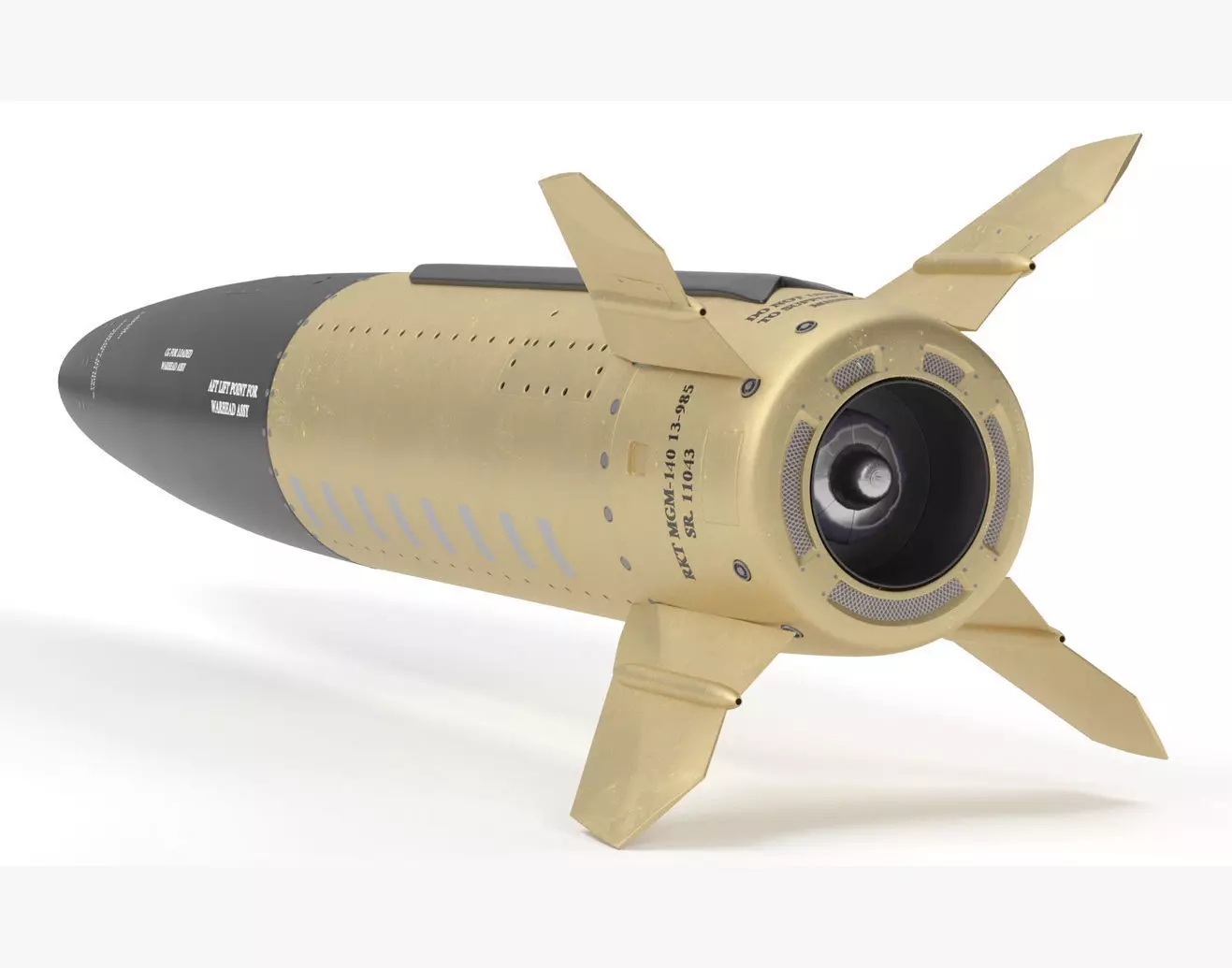 Lockheed Martin Mgm 140 Atacms 2 Tactical Missile 3D model_0