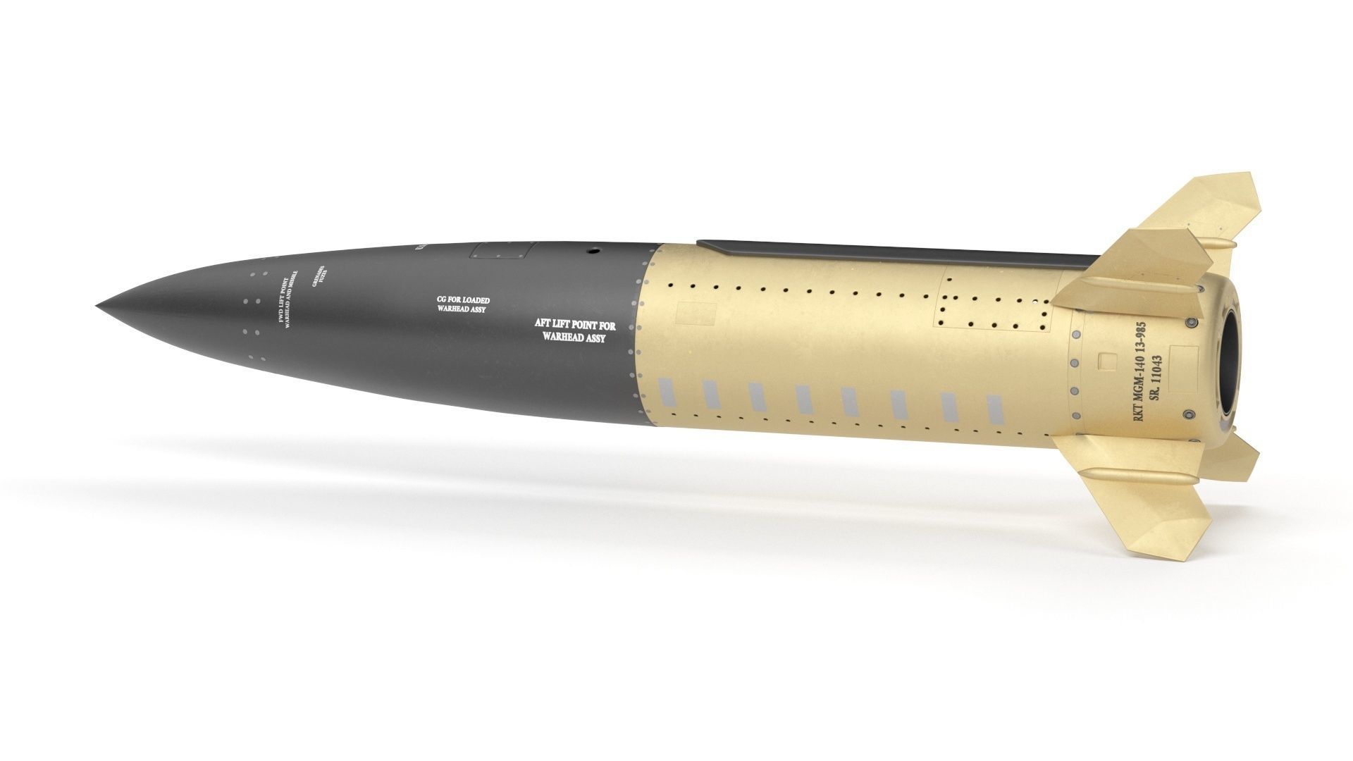 Lockheed Martin Mgm 140 Atacms 2 Tactical Missile 3D model_17