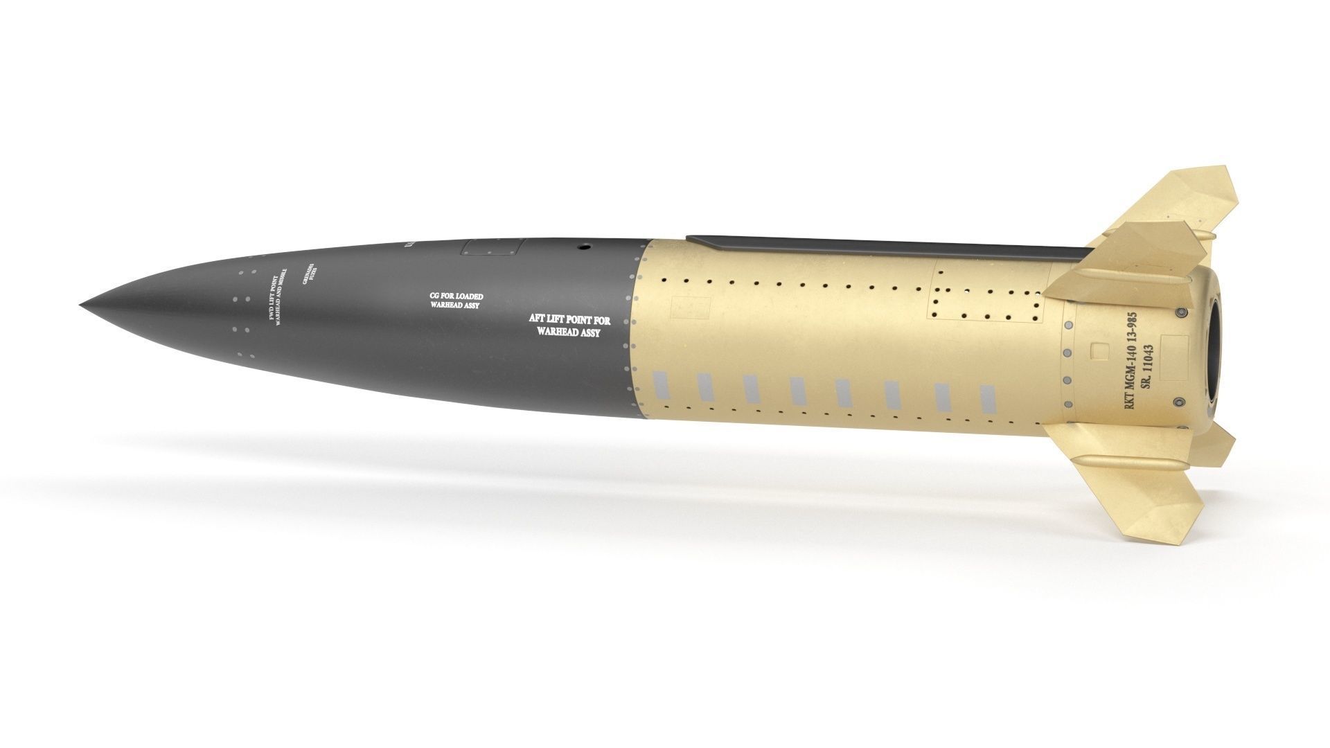 Lockheed Martin Mgm 140 Atacms 2 Tactical Missile 3D model_18