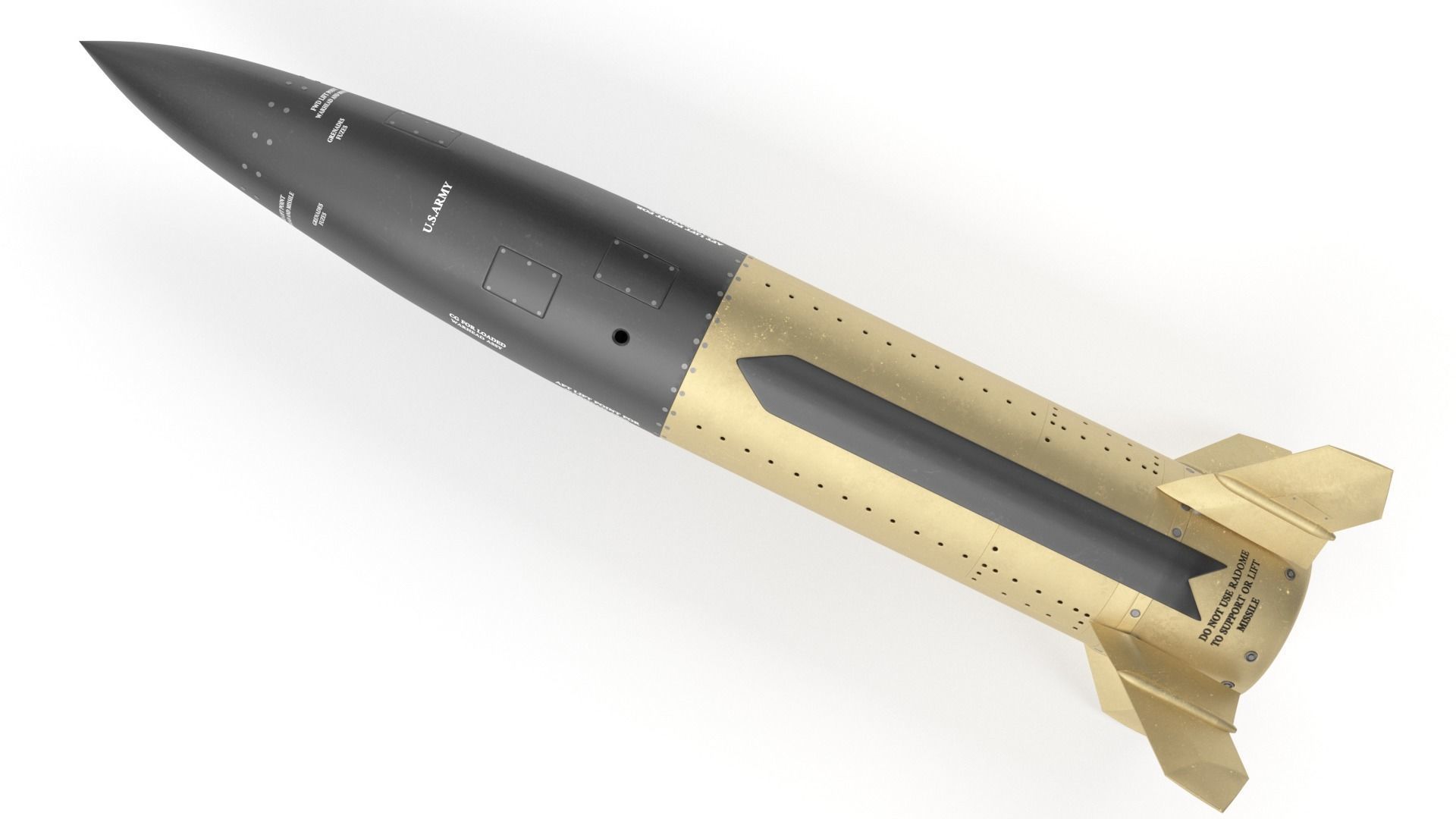 Lockheed Martin Mgm 140 Atacms 2 Tactical Missile 3D model_10