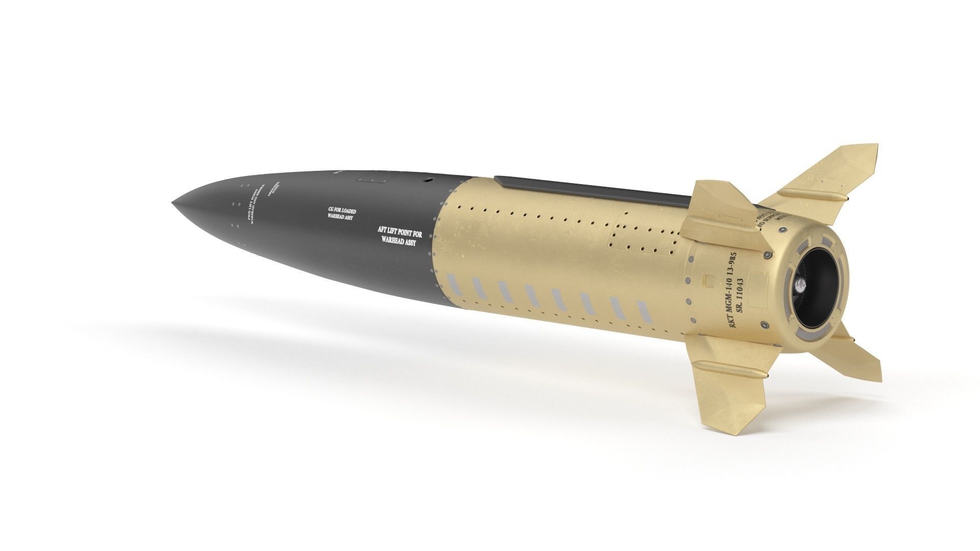 Lockheed Martin Mgm 140 Atacms 2 Tactical Missile 3D model_33