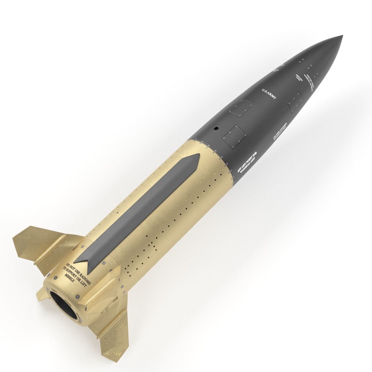 Lockheed Martin Mgm 140 Atacms 2 Tactical Missile 3D model_35