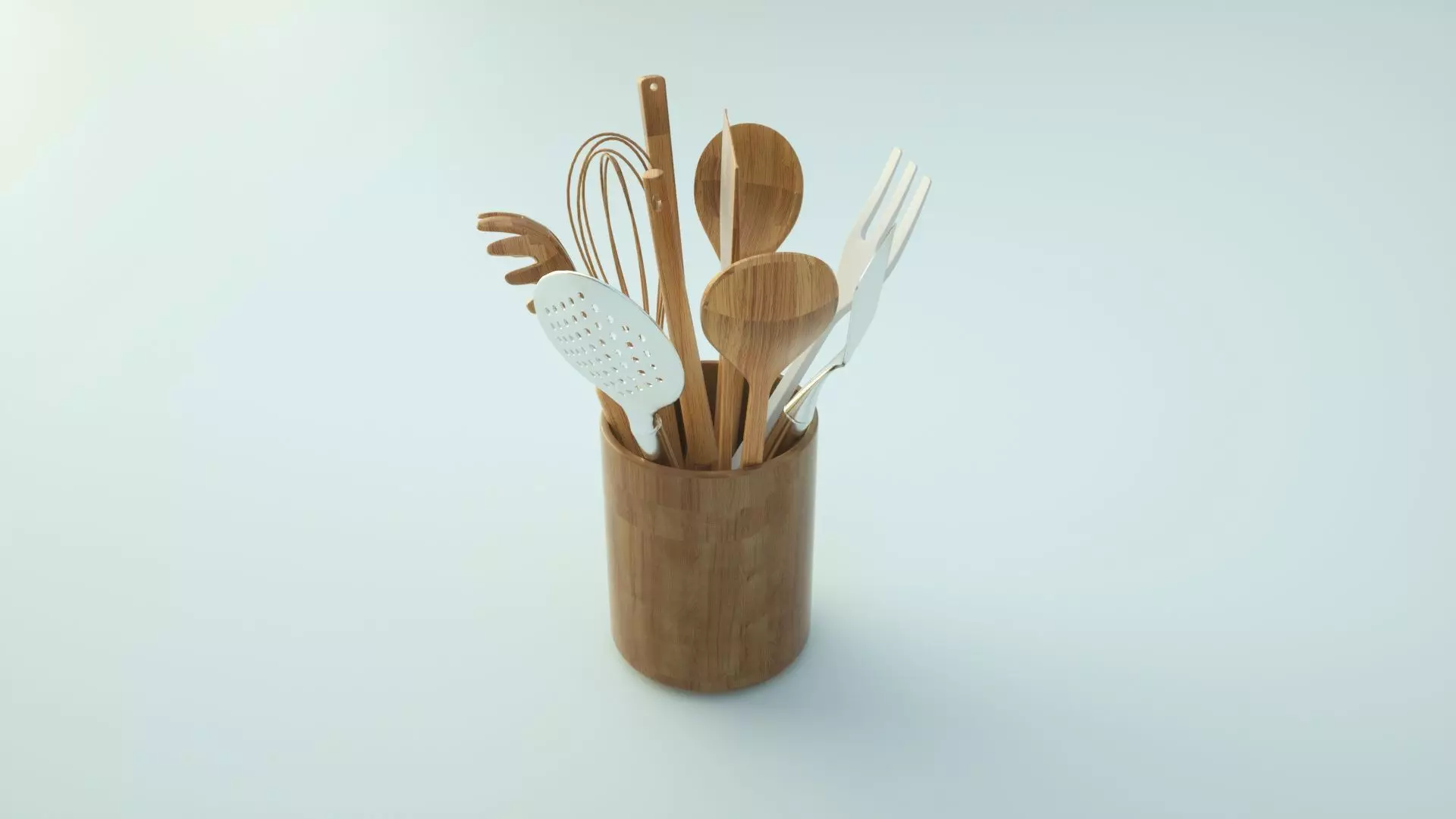 hopsticks   spoons   leaking spoons  kitchen utensils  3D model_0