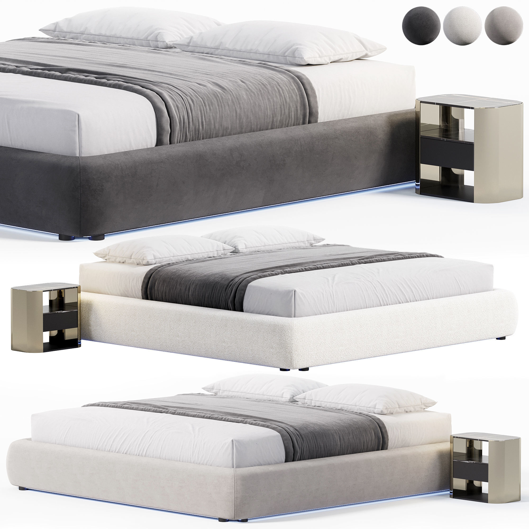 Modular Bed Frame 3D model | CGTrader