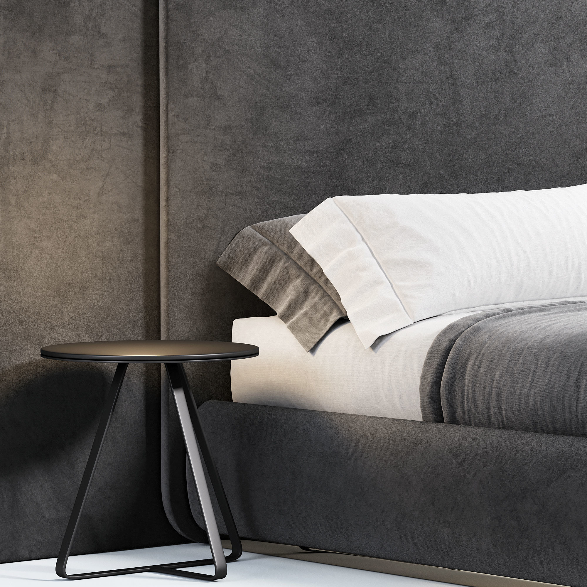 Roma bed 3D model_2