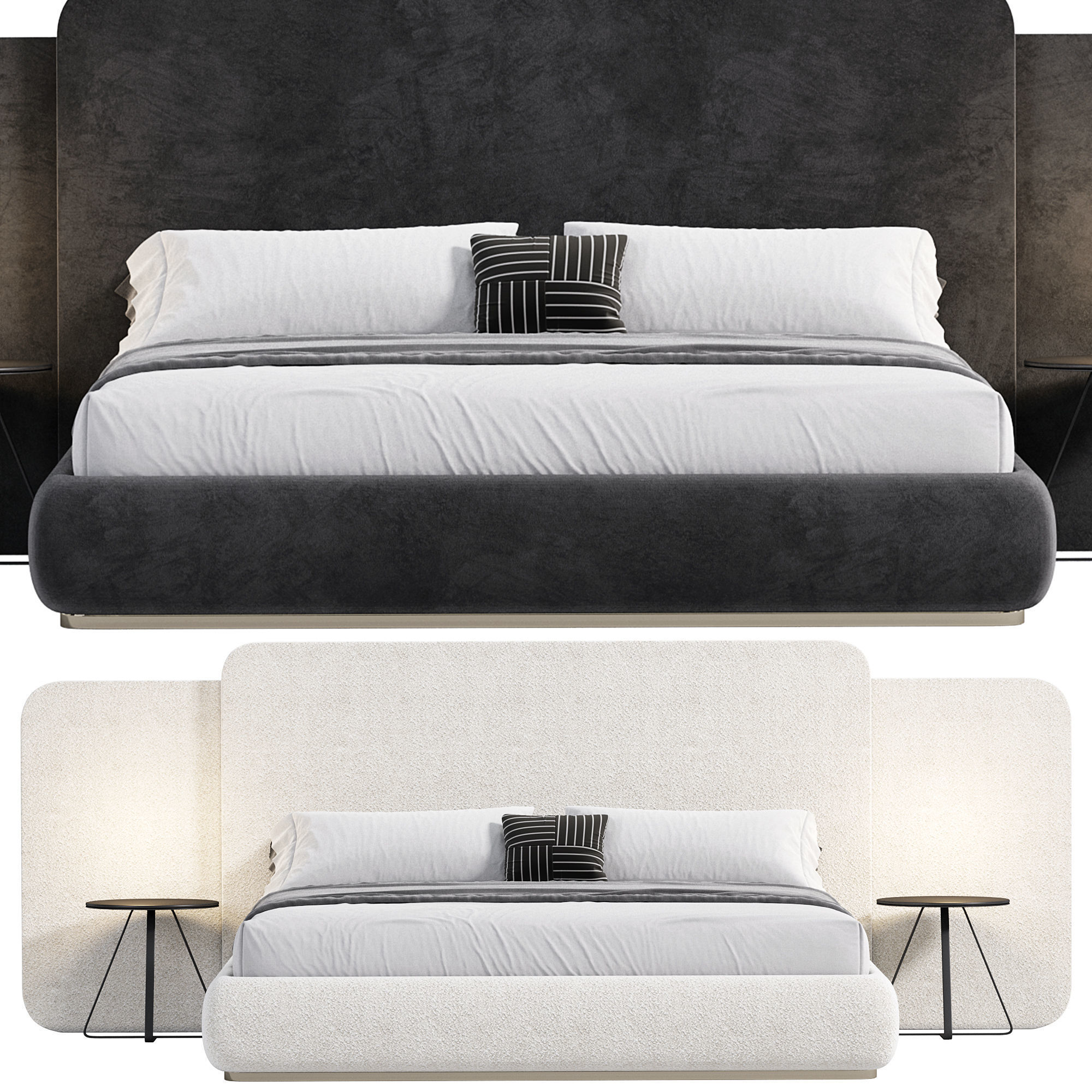 Roma bed 3D model_3