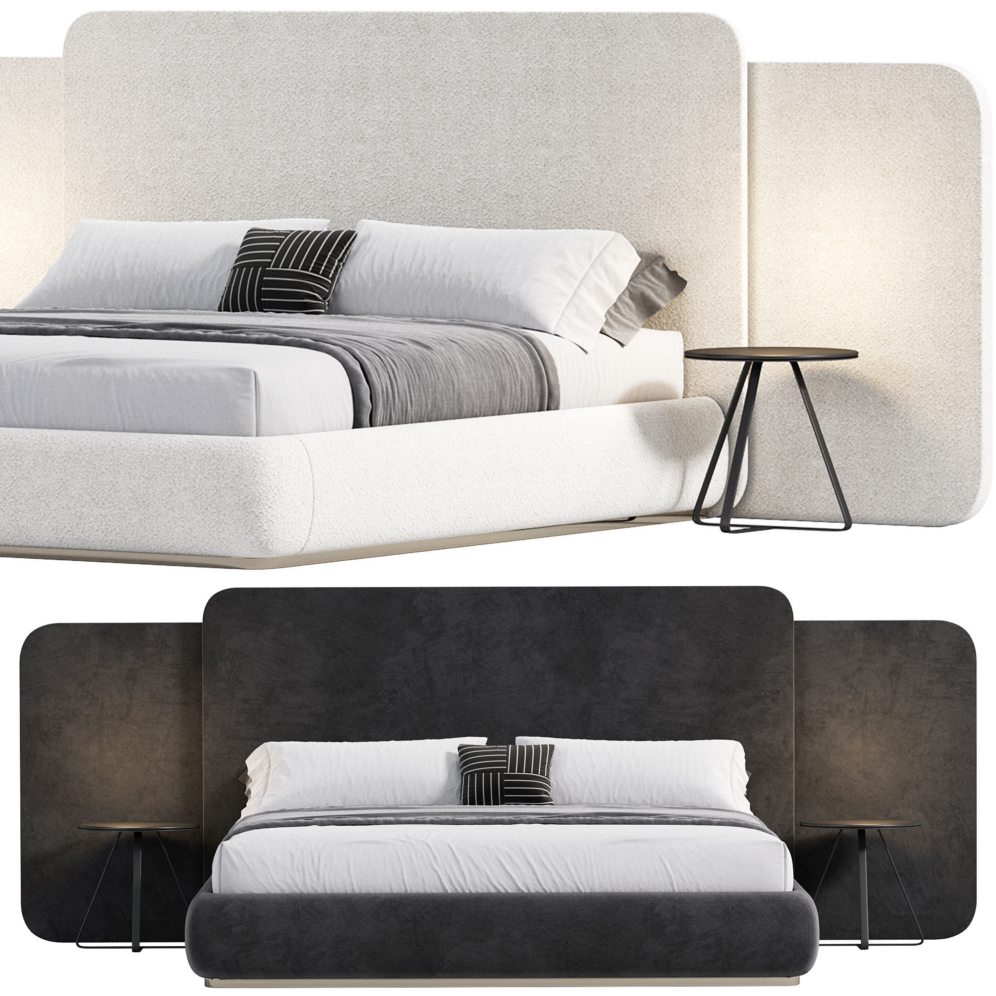 Roma bed 3D model_1