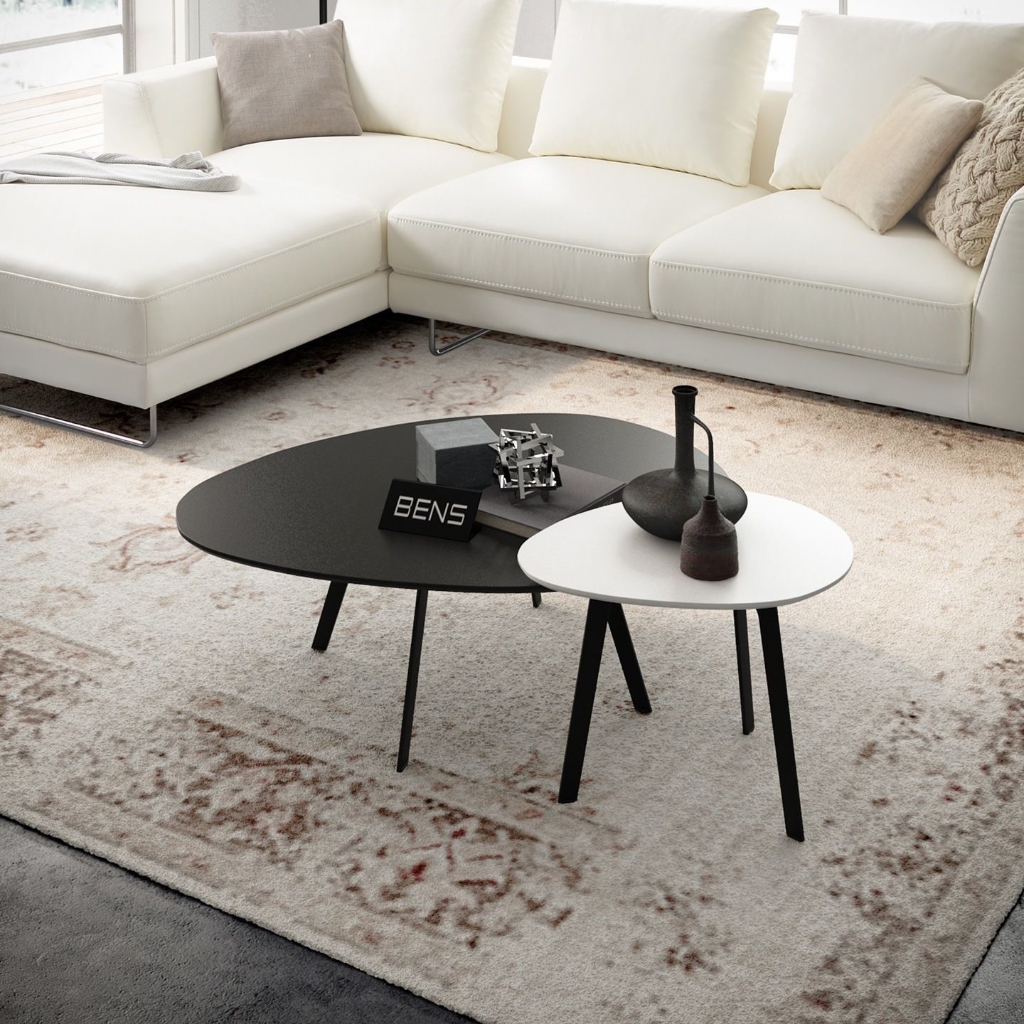 Vinkel sofa table 3D model_2