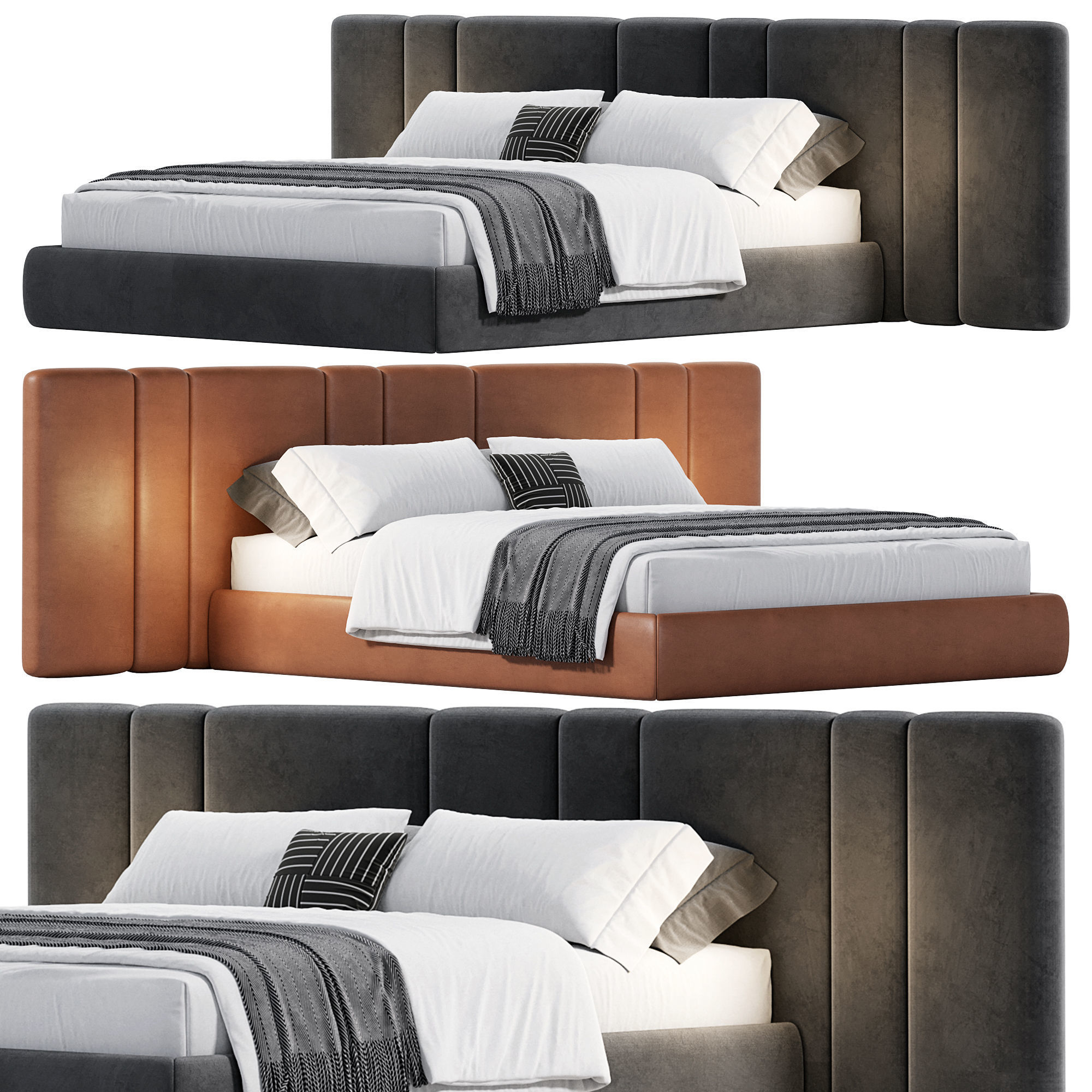 Hollis Bed 3D model_1