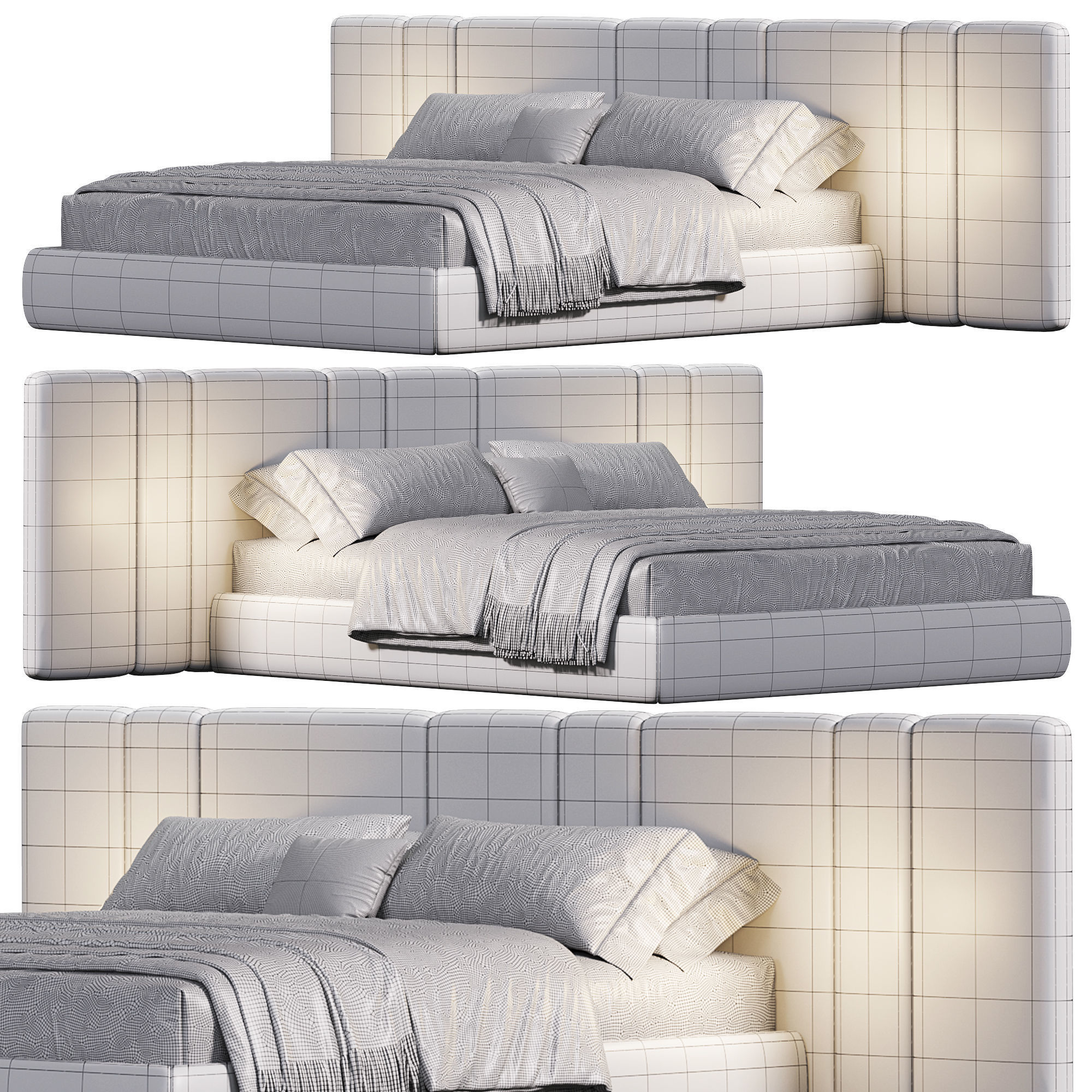 Hollis Bed 3D model_5