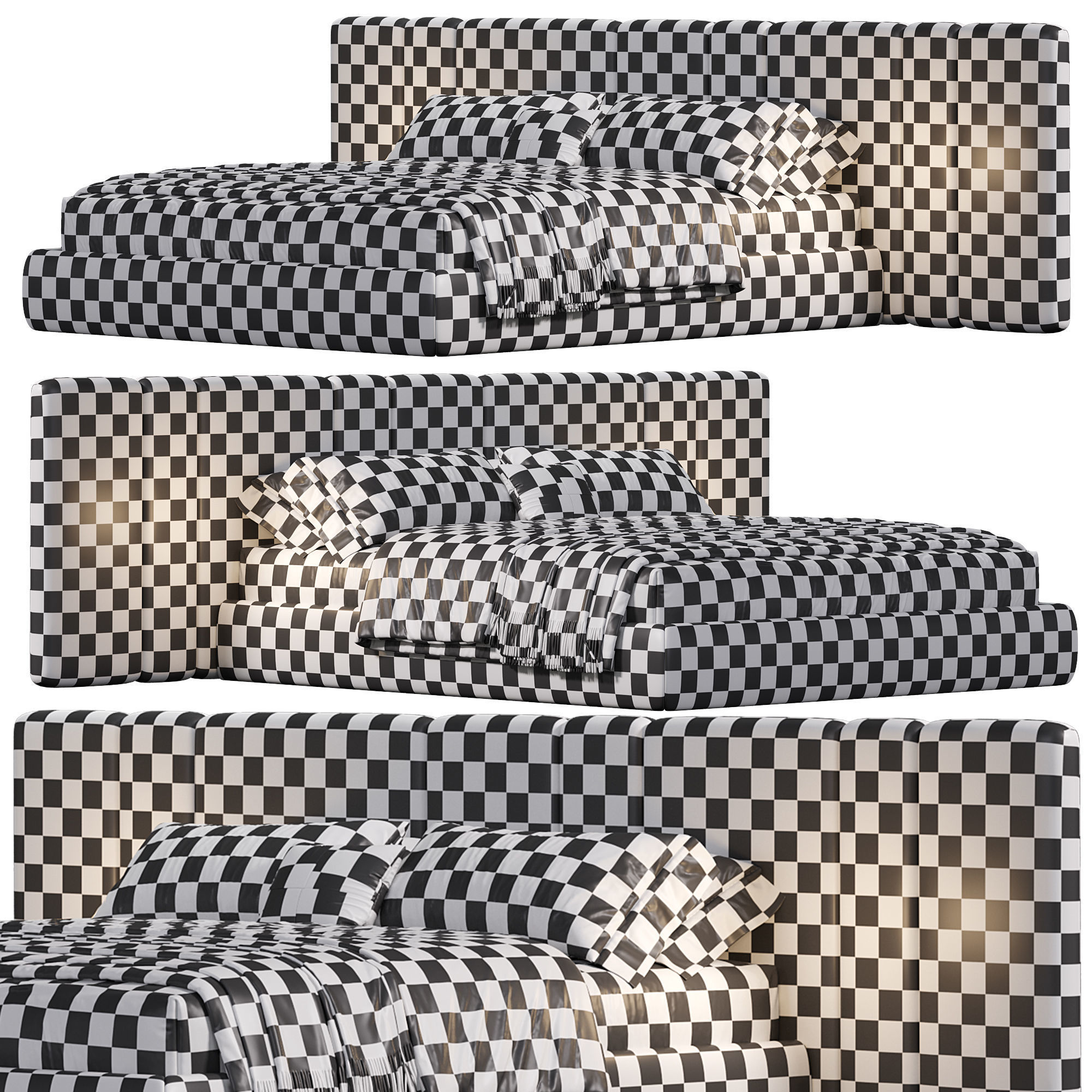 Hollis Bed 3D model_4