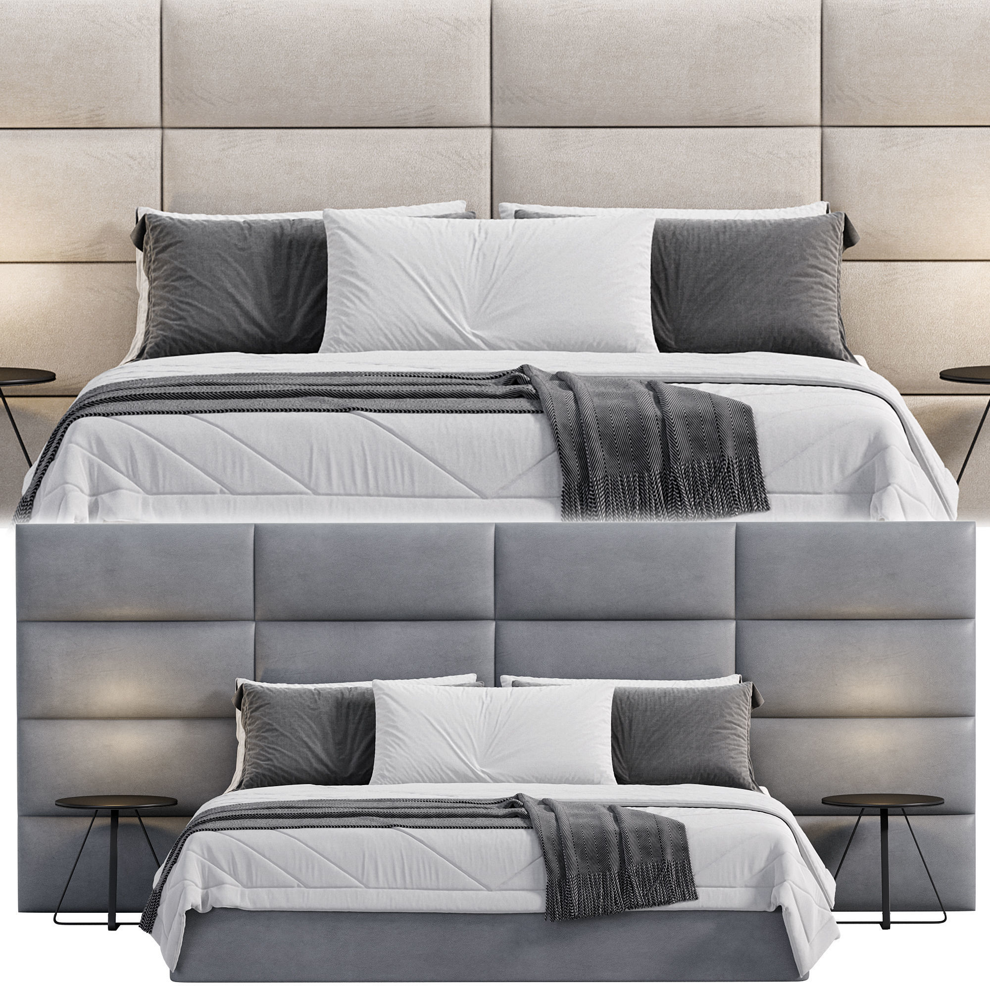 Hidiv Bed By Evgor Luxury 3D model_3