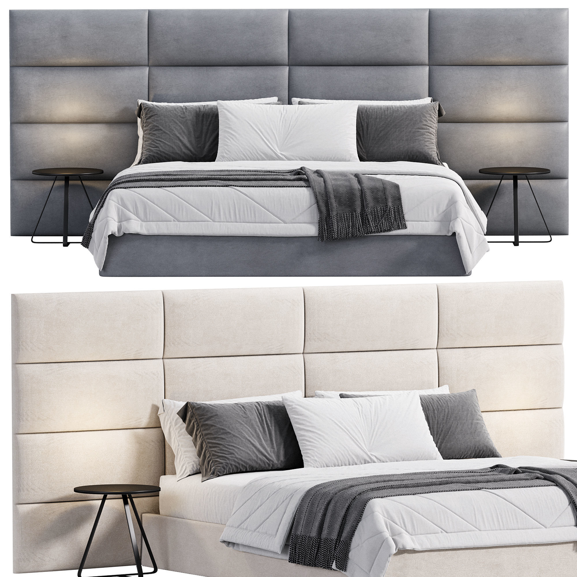 Hidiv Bed By Evgor Luxury 3D model_1