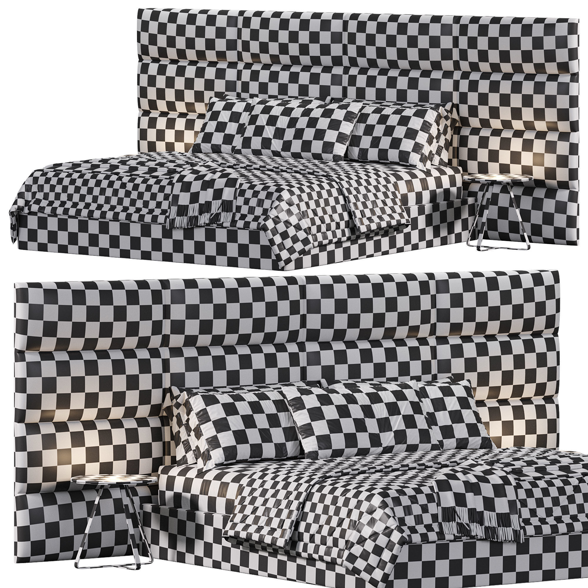 Hidiv Bed By Evgor Luxury 3D model_4