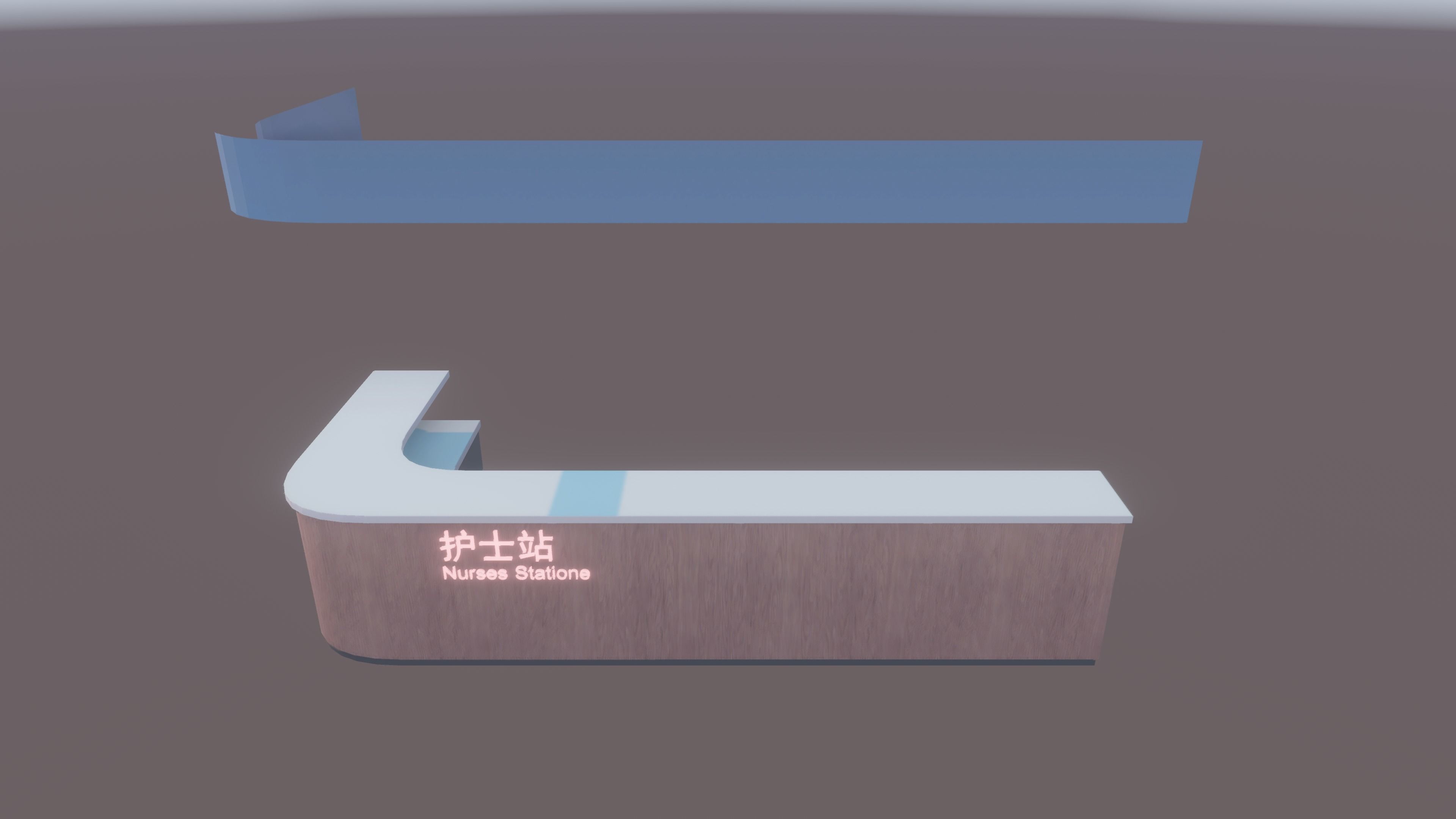 3D Scene - Hospital Ward Low-poly 3D model_14