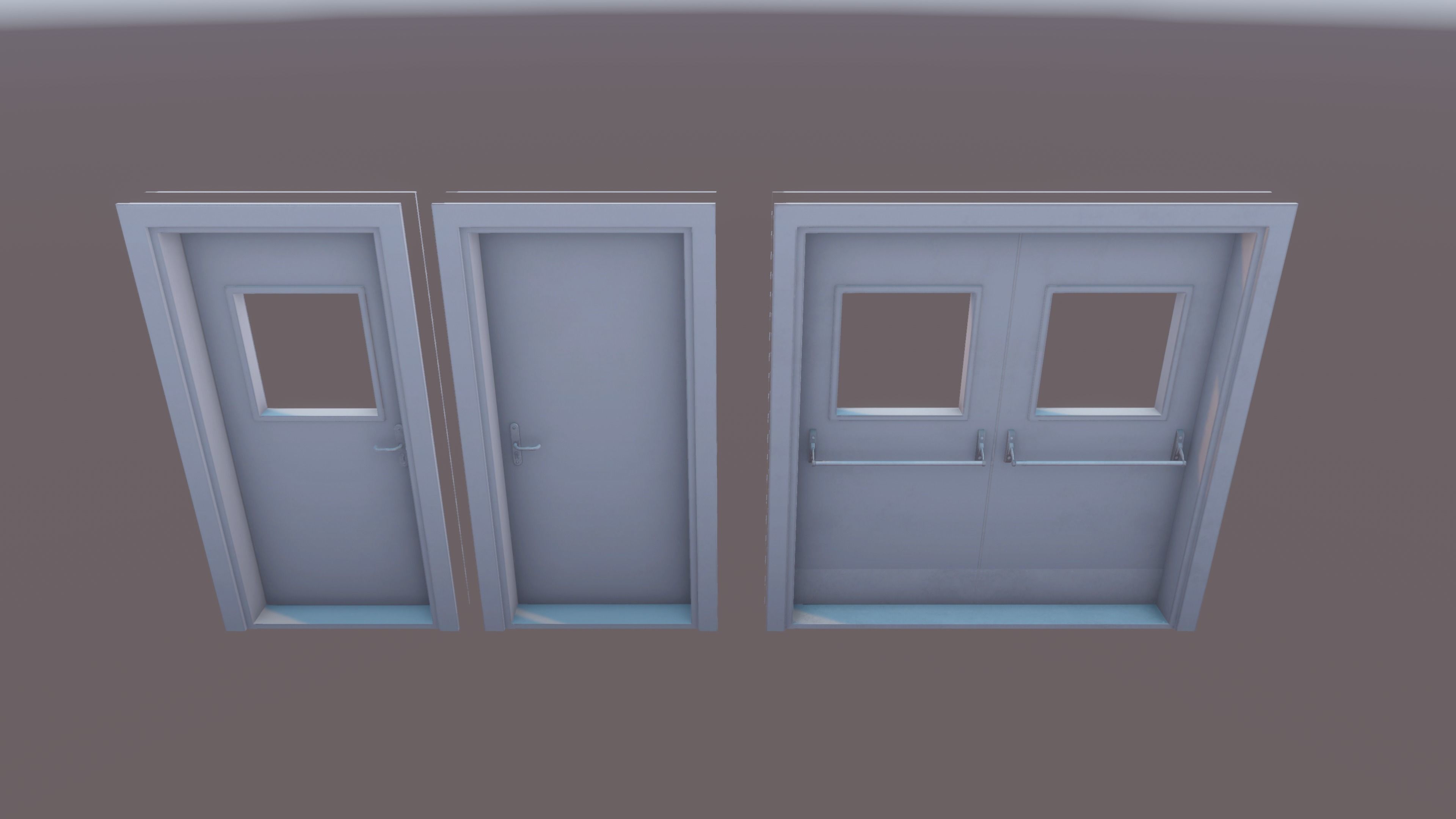 3D Scene - Hospital Ward Low-poly 3D model_15