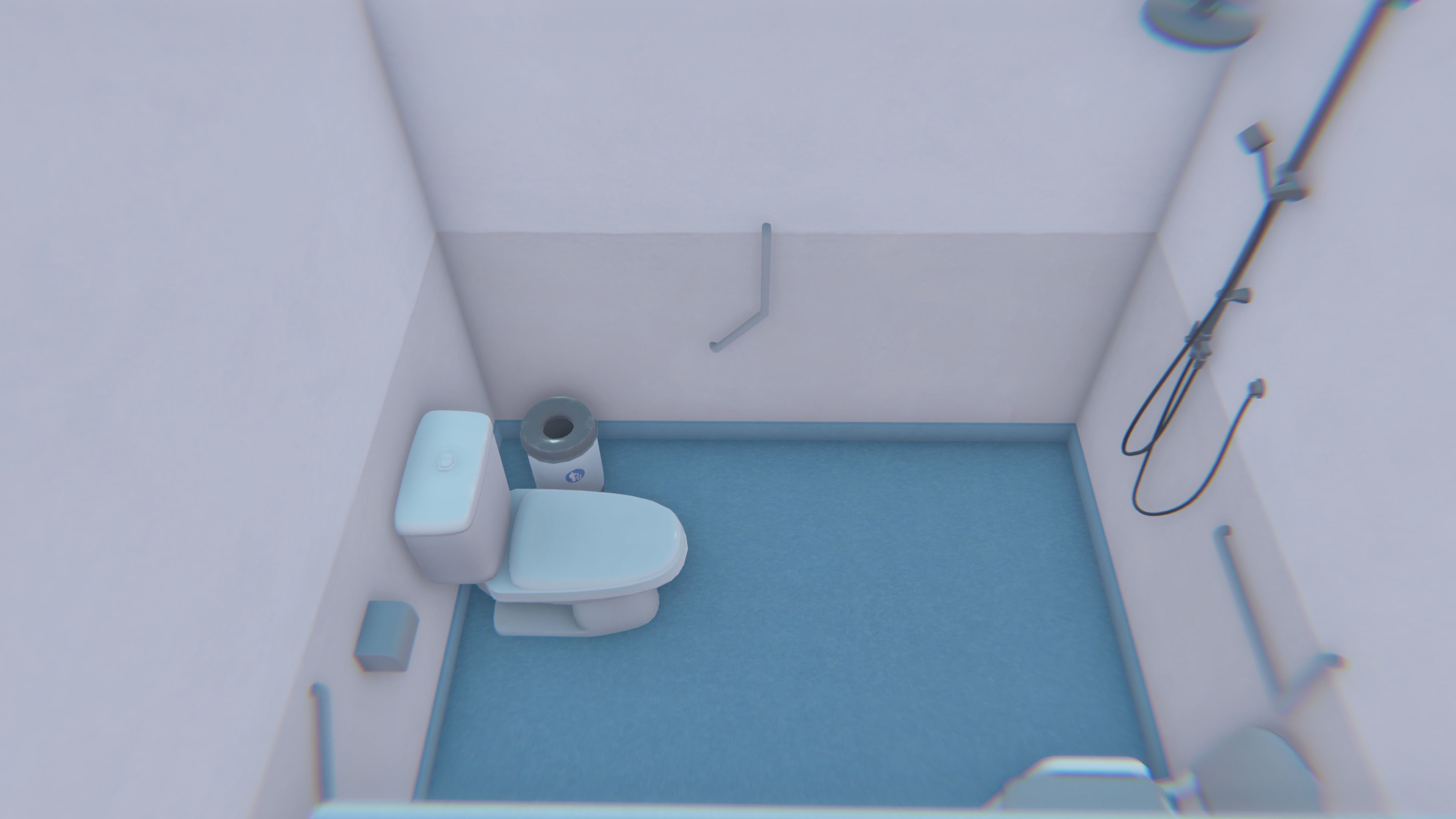 3D Scene - Hospital Ward Low-poly 3D model_5