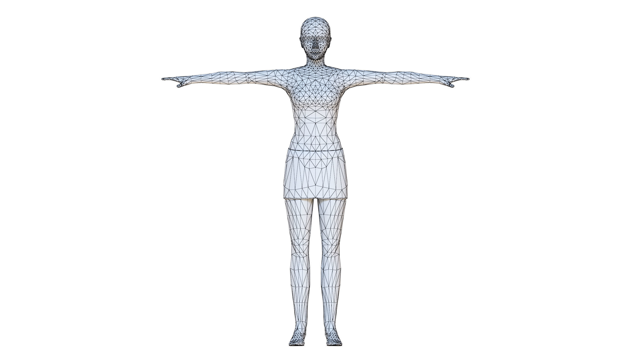 Woman 8 With 52 Animations 32 Morphs Low-poly 3D model_21