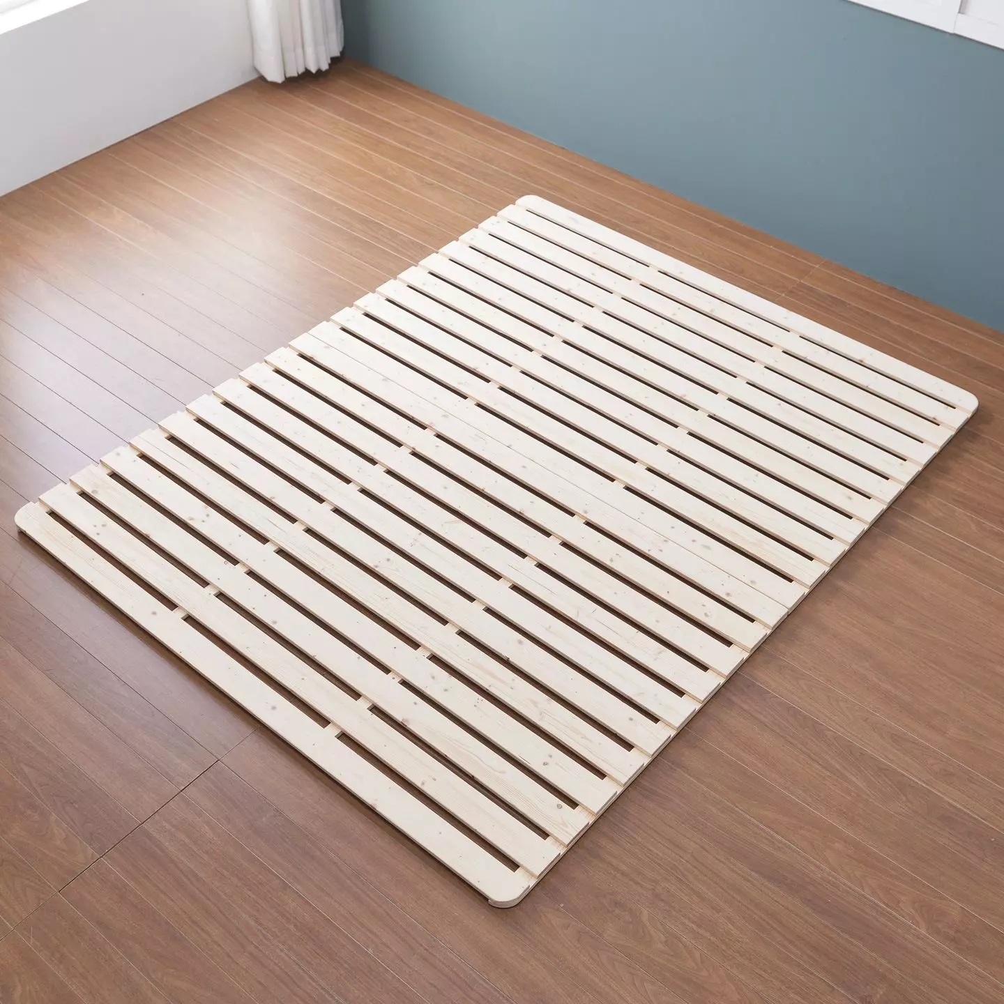 Bunk Bed Frame Solid Wood Pallet 3D model_0