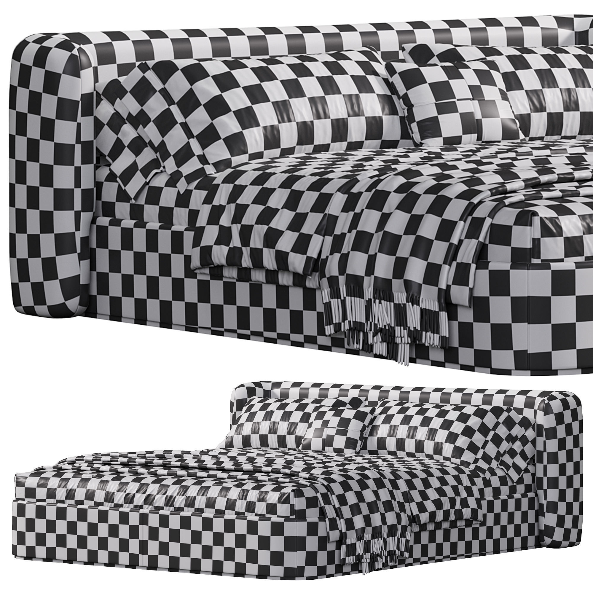 Group Bed 3D model_4