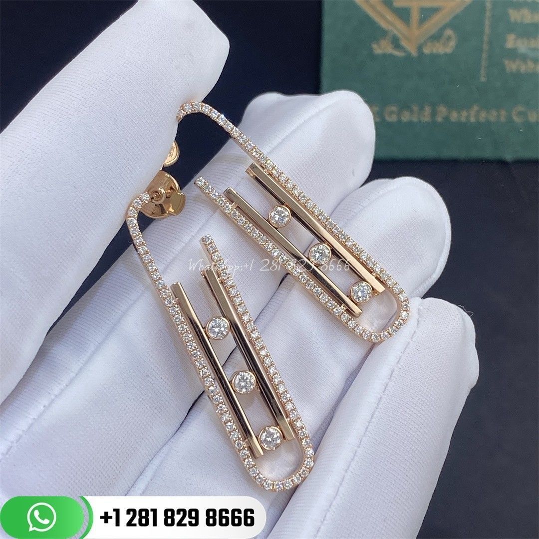DIAMOND EARRINGS BOUCLES DOREILLES MOVE 10TH PM 3D print model_3