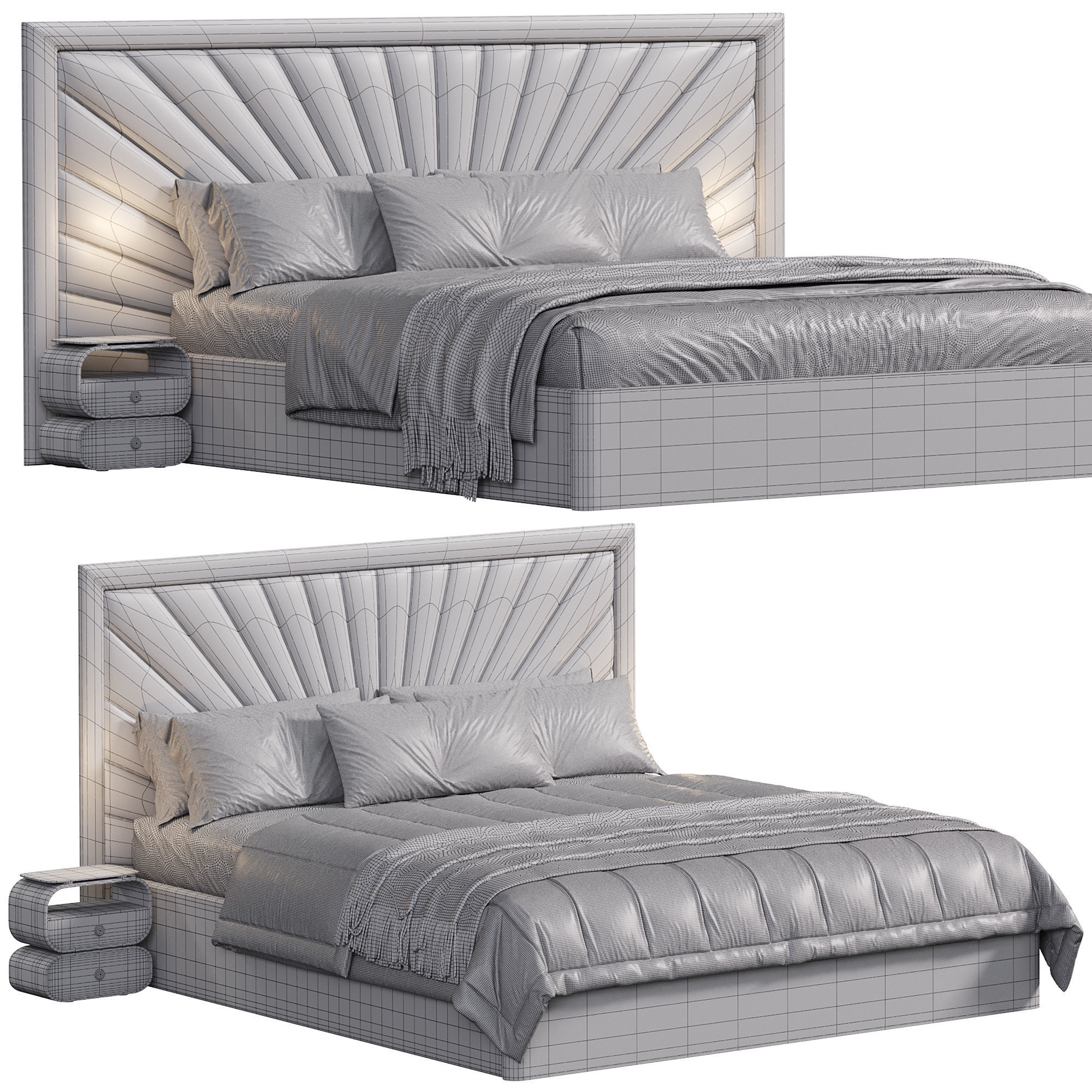 Bed KRMP 03 3D model_4