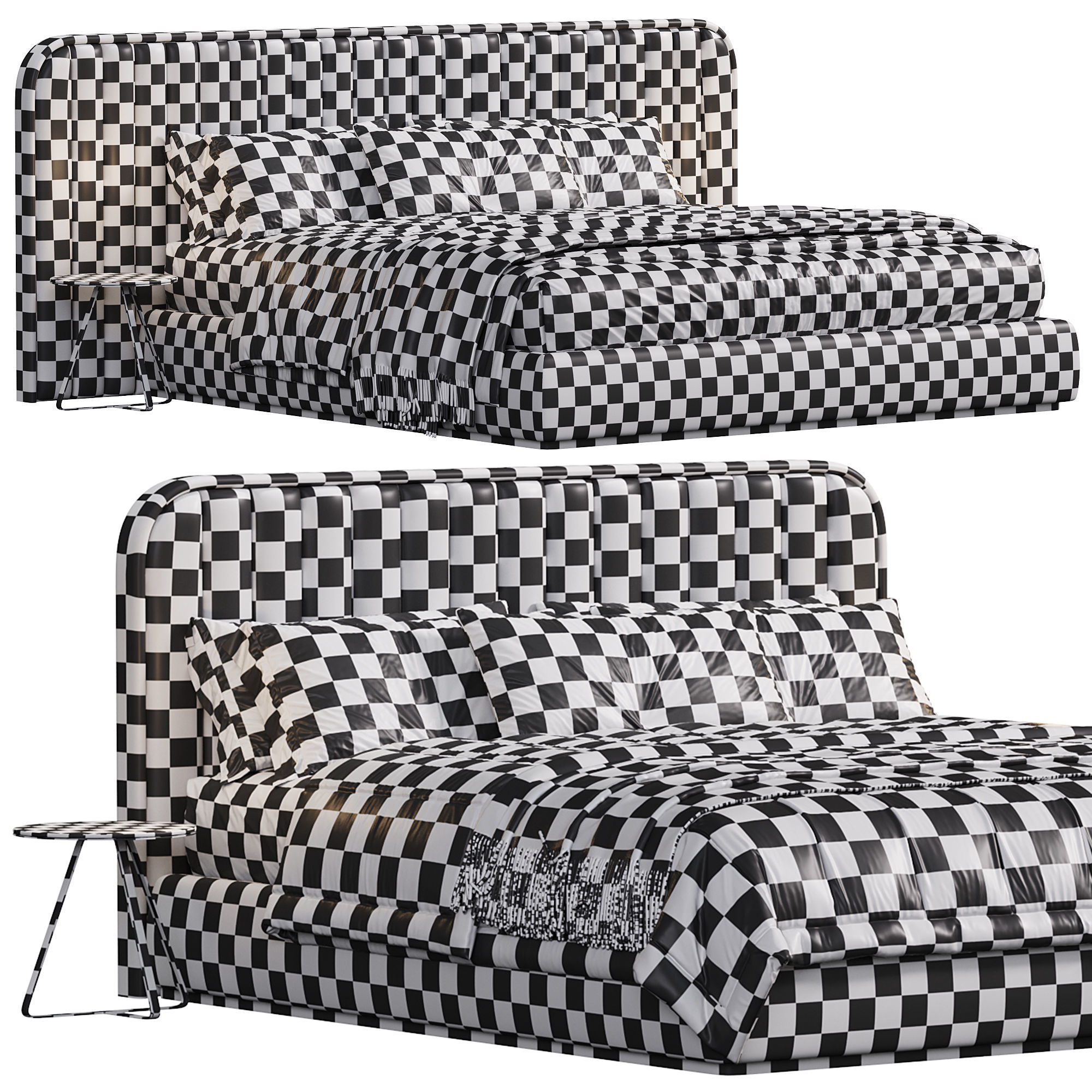 Bed KRMP 01 3D model_4