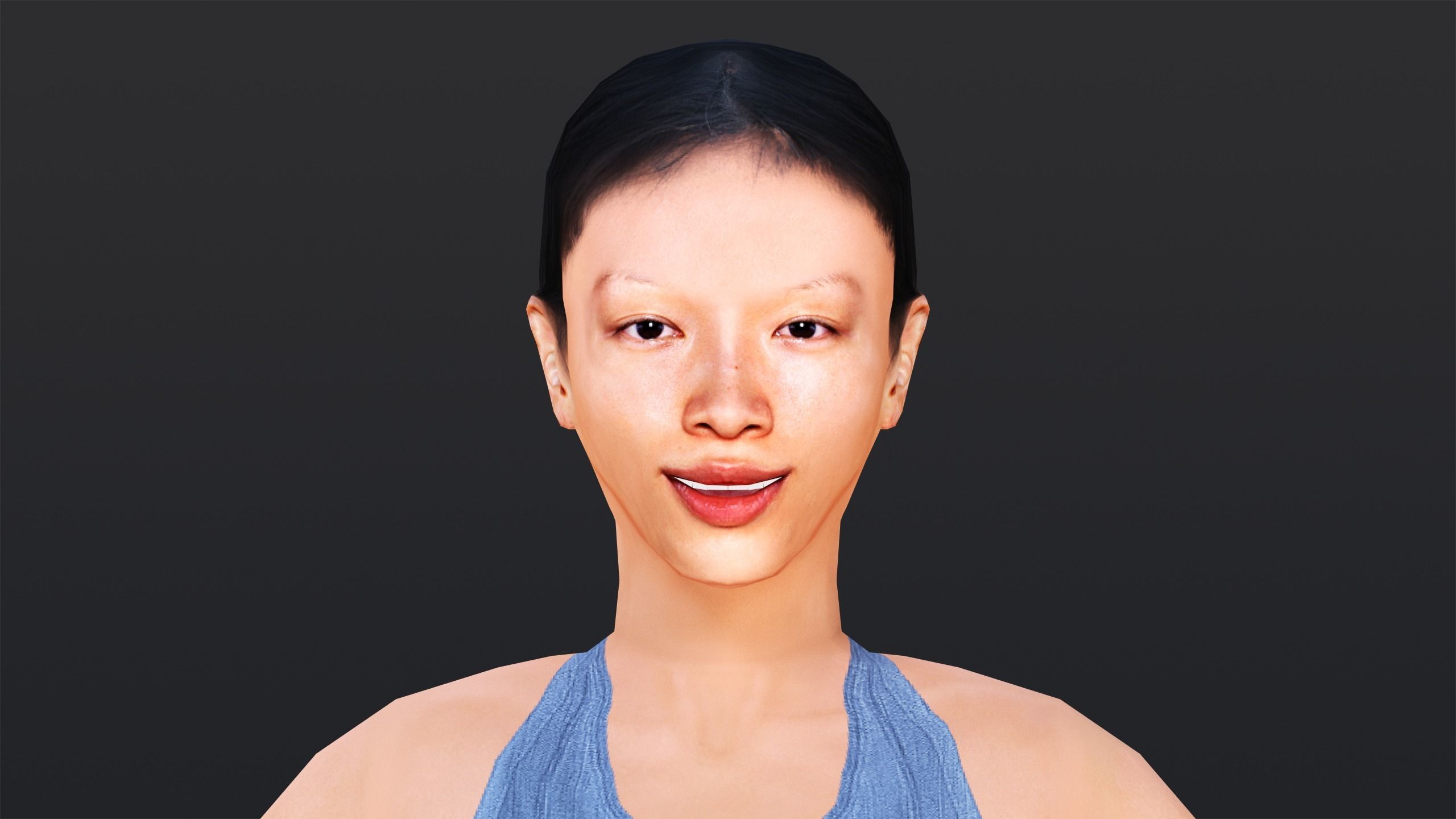 Woman 6 To 10 With 52 Animations 32 Morphs 3D Model Collection_13