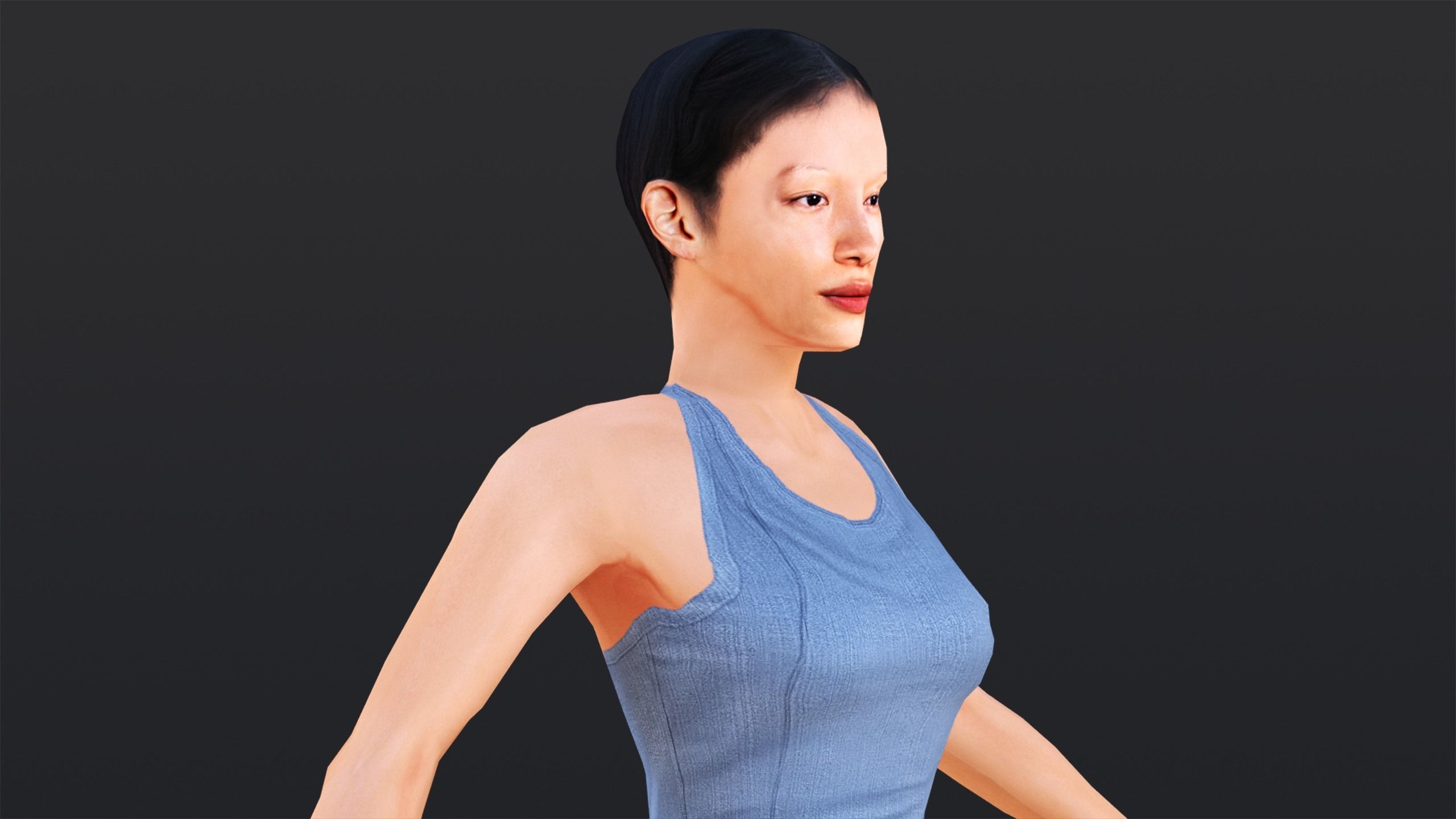 Woman 6 To 10 With 52 Animations 32 Morphs 3D Model Collection_22