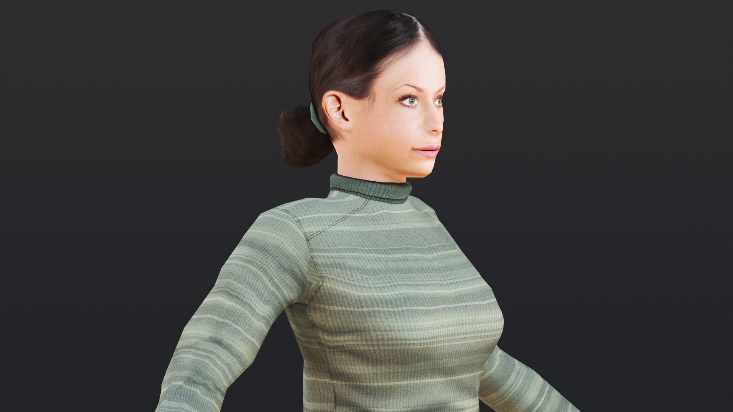 Woman 6 To 10 With 52 Animations 32 Morphs 3D Model Collection_23