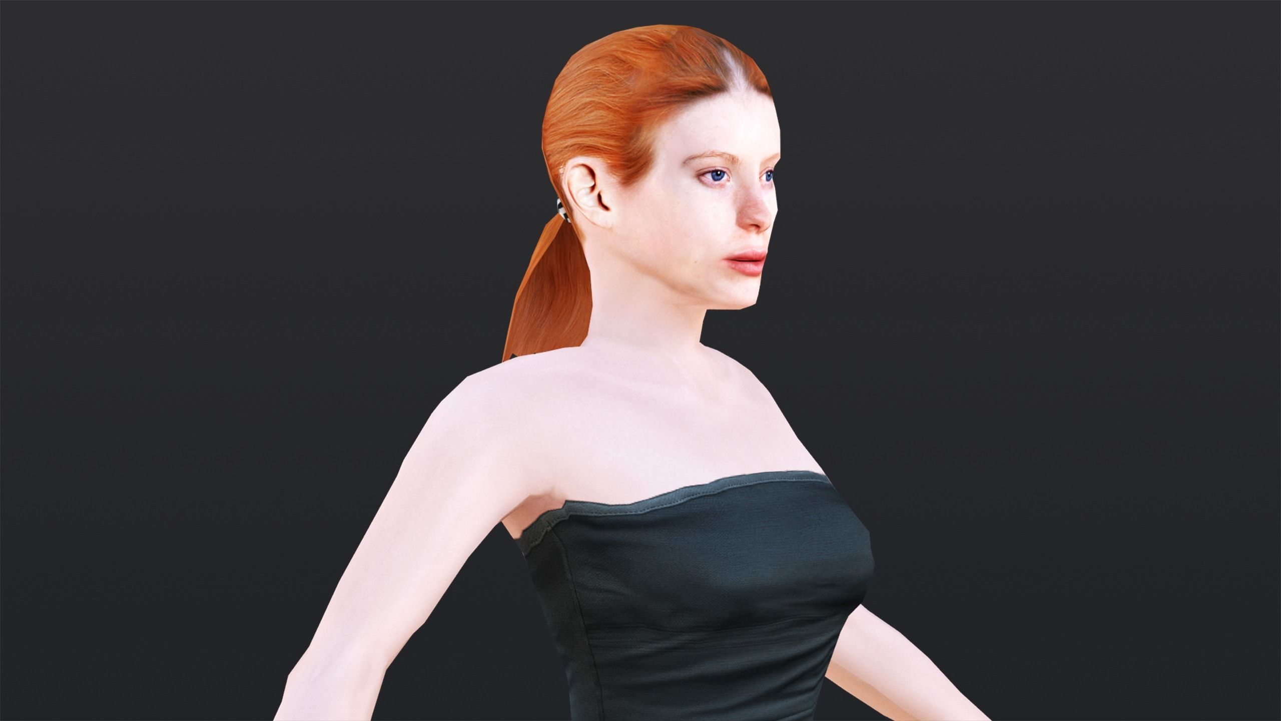 Woman 6 To 10 With 52 Animations 32 Morphs 3D Model Collection_24