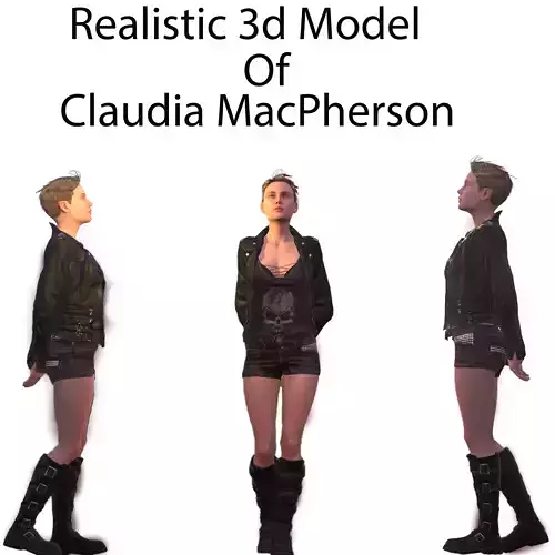 Claudia MacPherson  Low-poly 3D model
