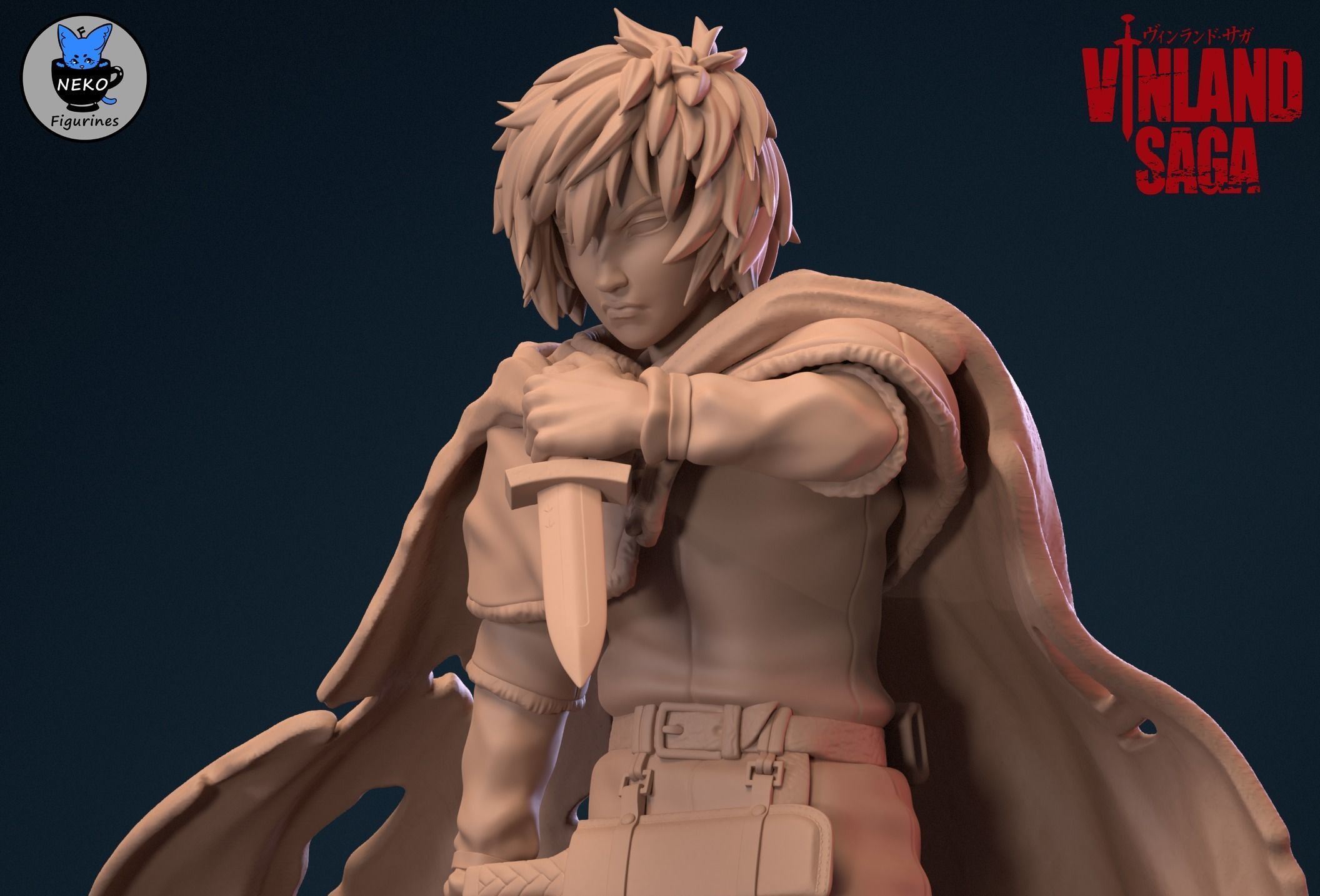 Thorfinn Karlsefni - VINLAND SAGA Anime Figurine STL  3D print model_22