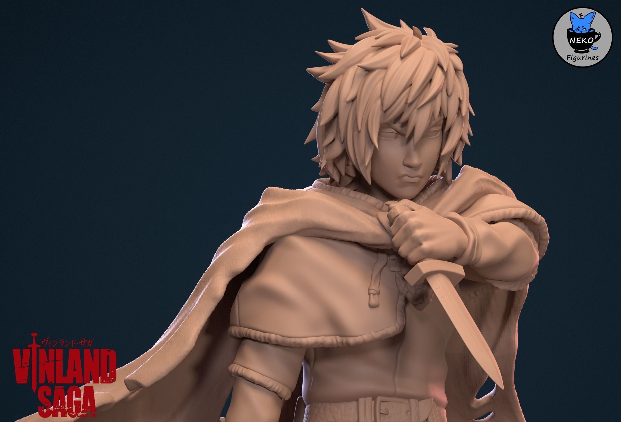 Thorfinn Karlsefni - VINLAND SAGA Anime Figurine STL  3D print model_21
