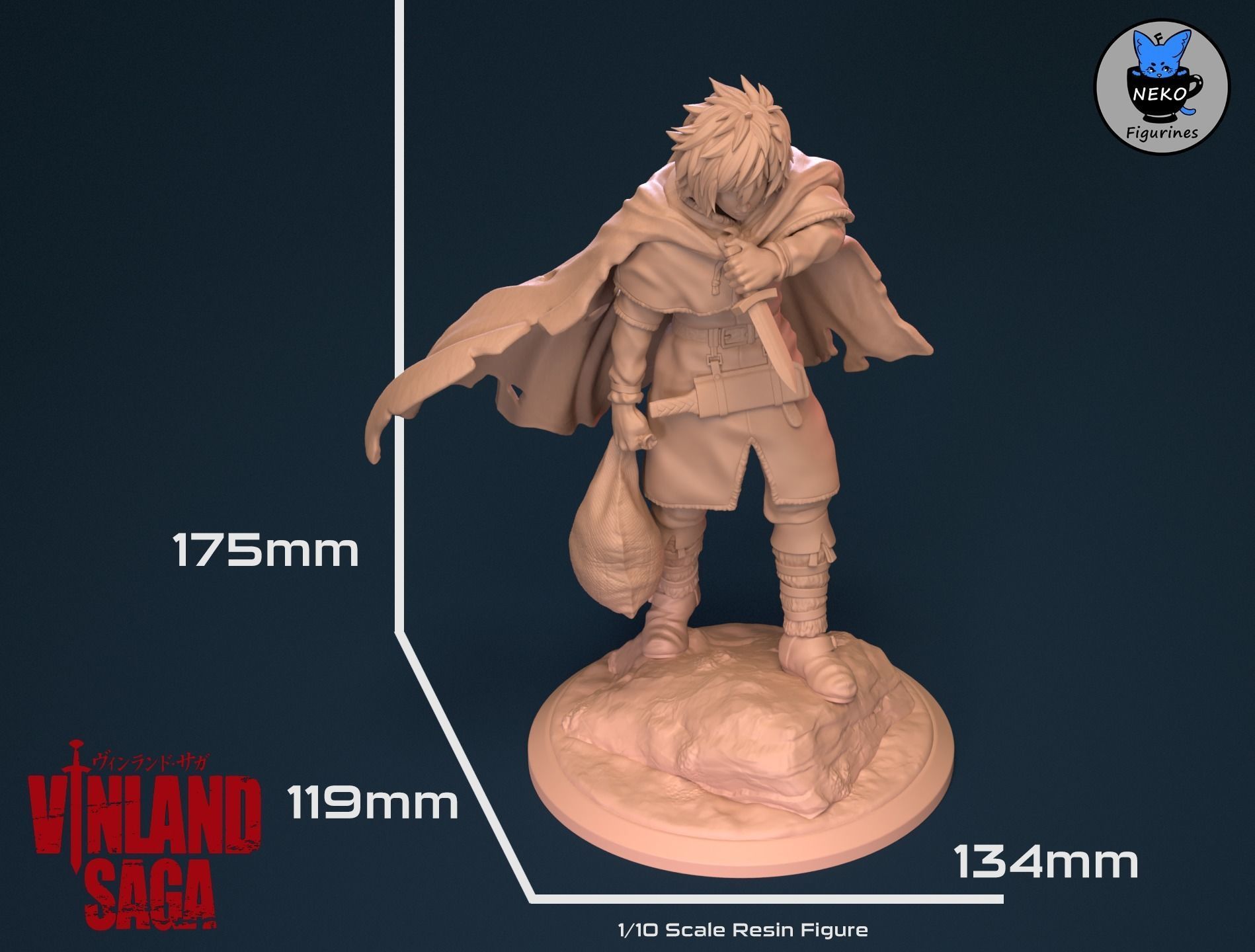 Thorfinn Karlsefni - VINLAND SAGA Anime Figurine STL  3D print model_4