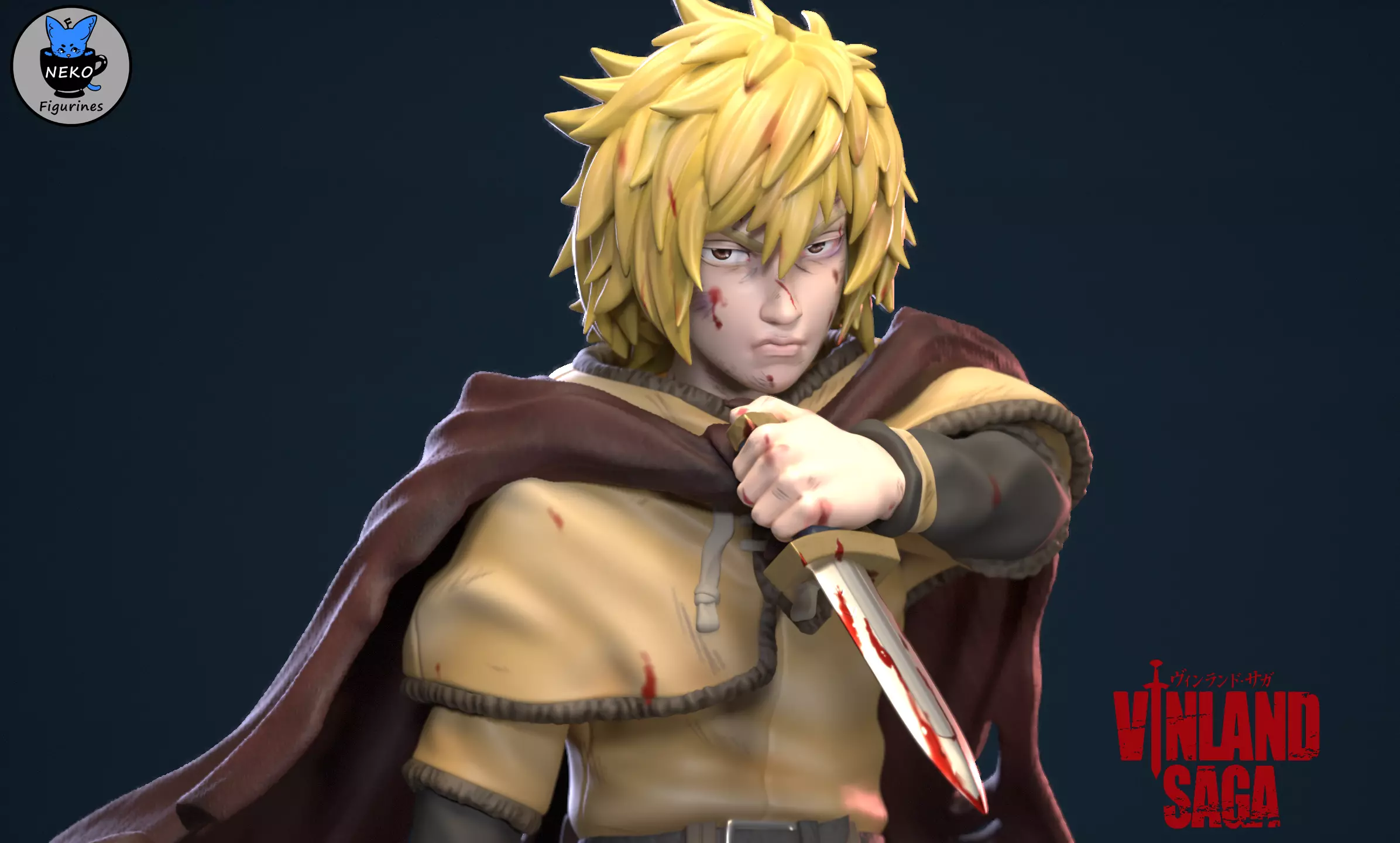 Thorfinn Karlsefni - VINLAND SAGA Anime Figurine STL  3D print model_0