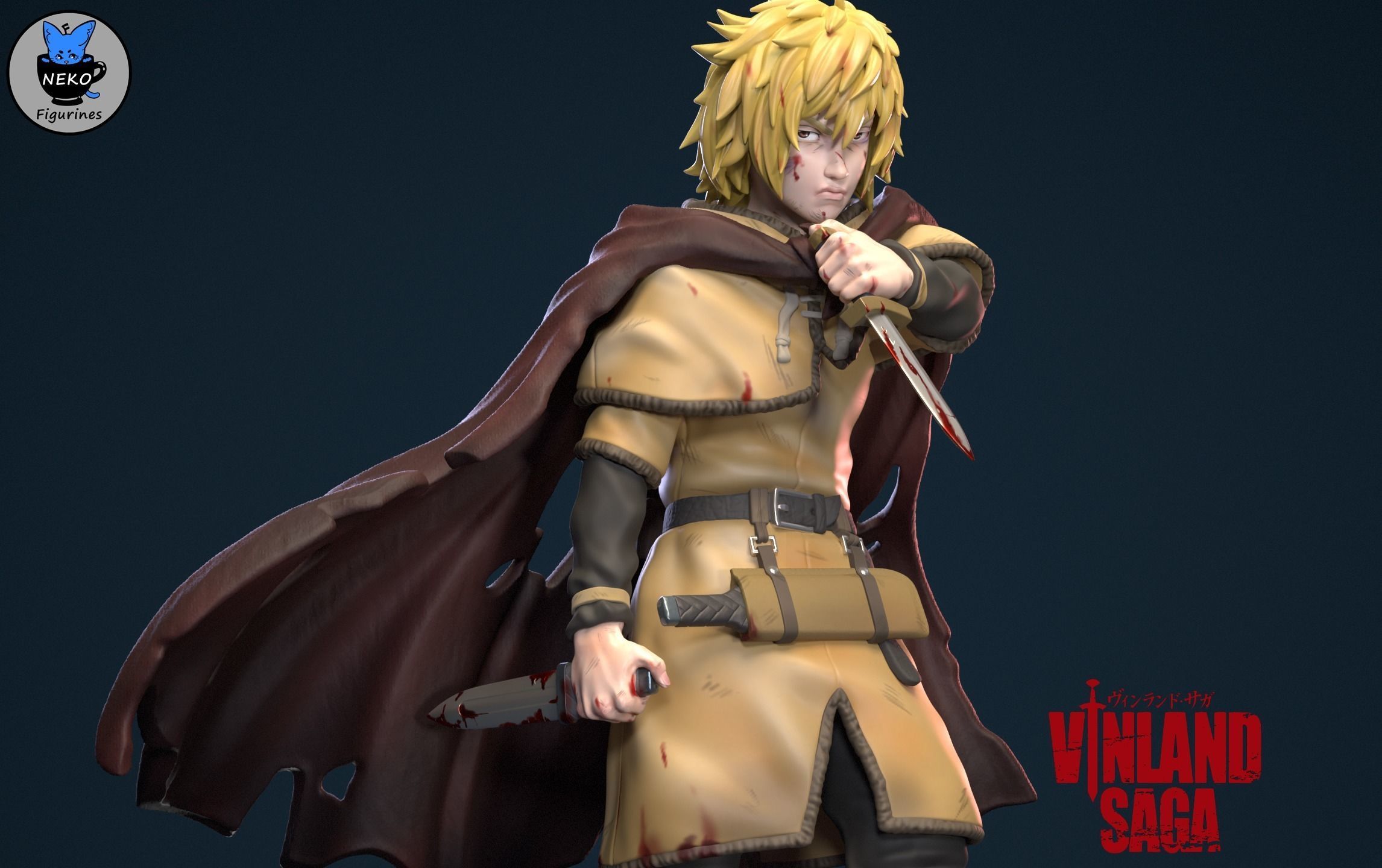 Thorfinn Karlsefni - VINLAND SAGA Anime Figurine STL  3D print model_8