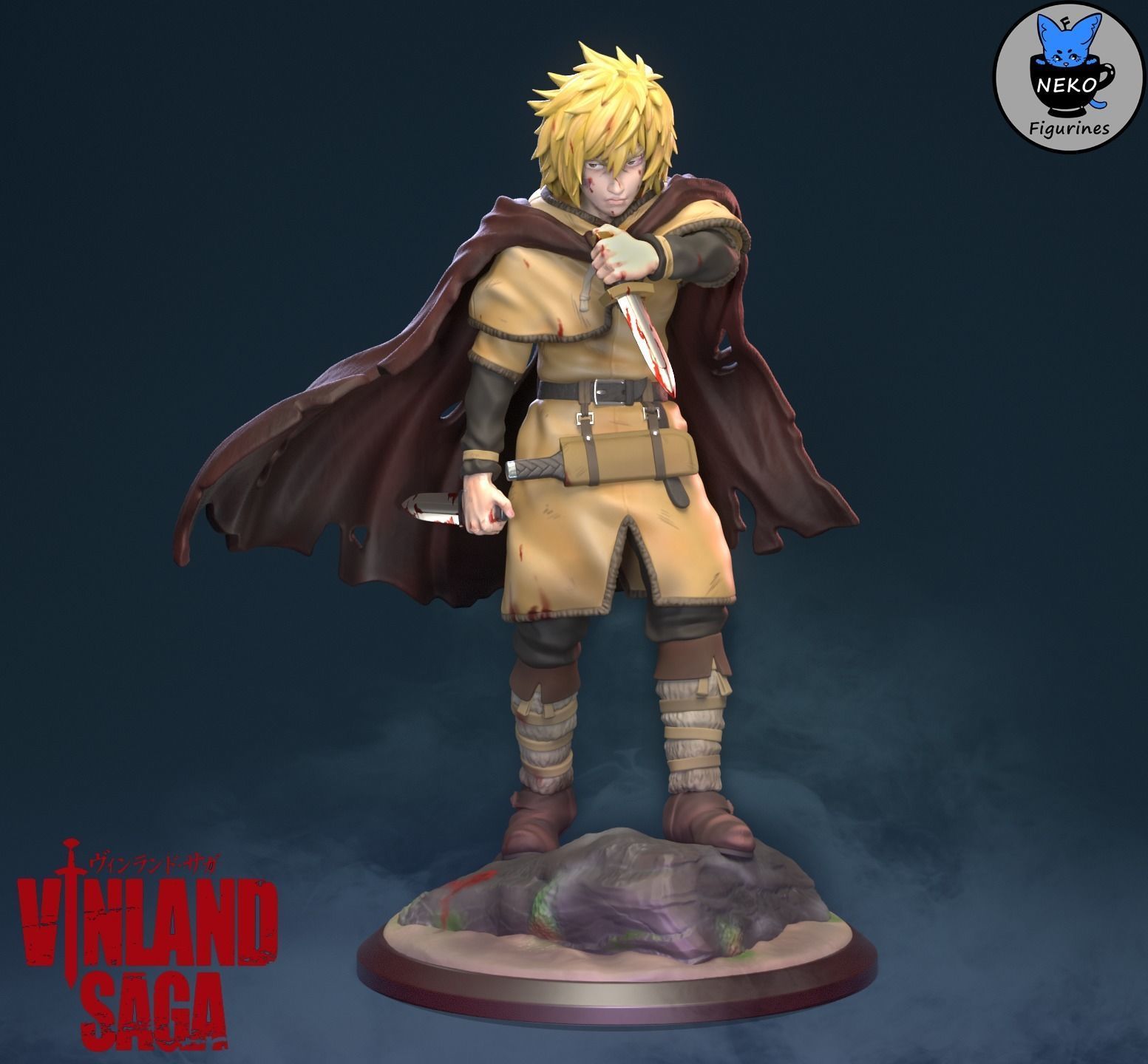 Thorfinn Karlsefni - VINLAND SAGA Anime Figurine STL  3D print model_7